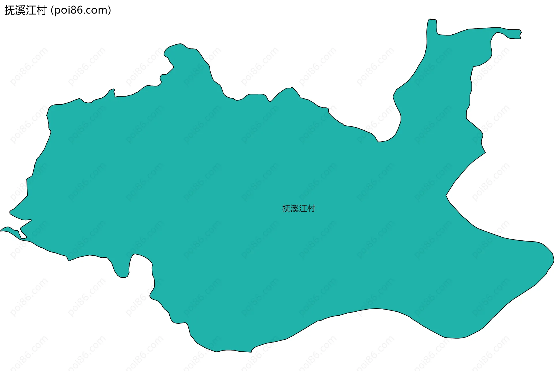 抚溪江村边界地图