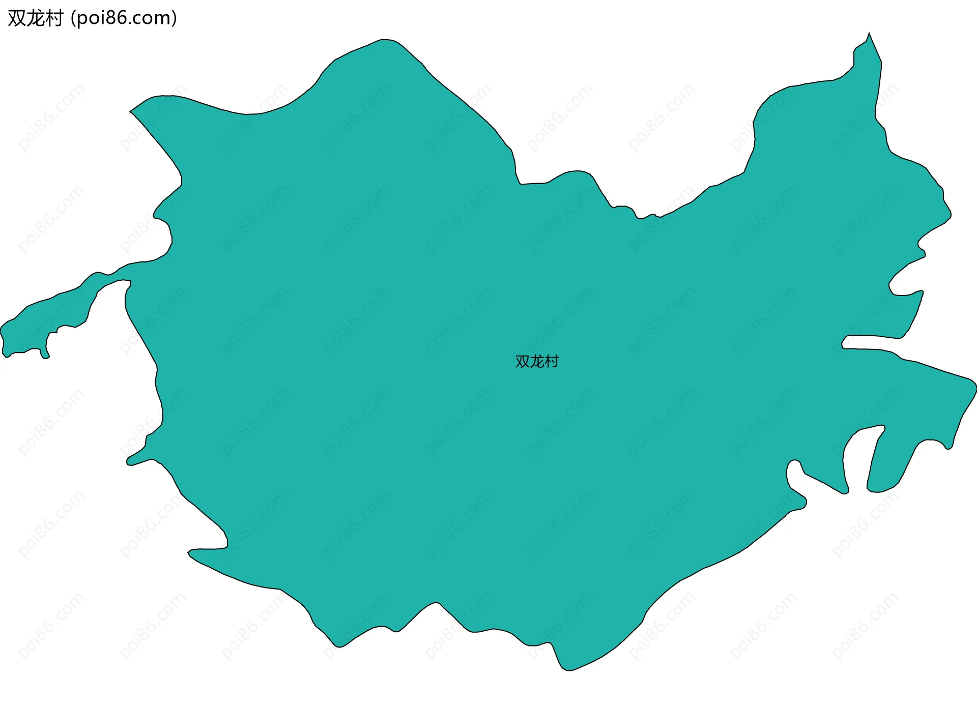 双龙村边界地图