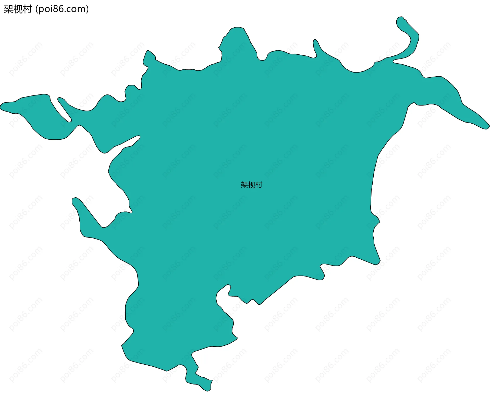 架枧村边界地图