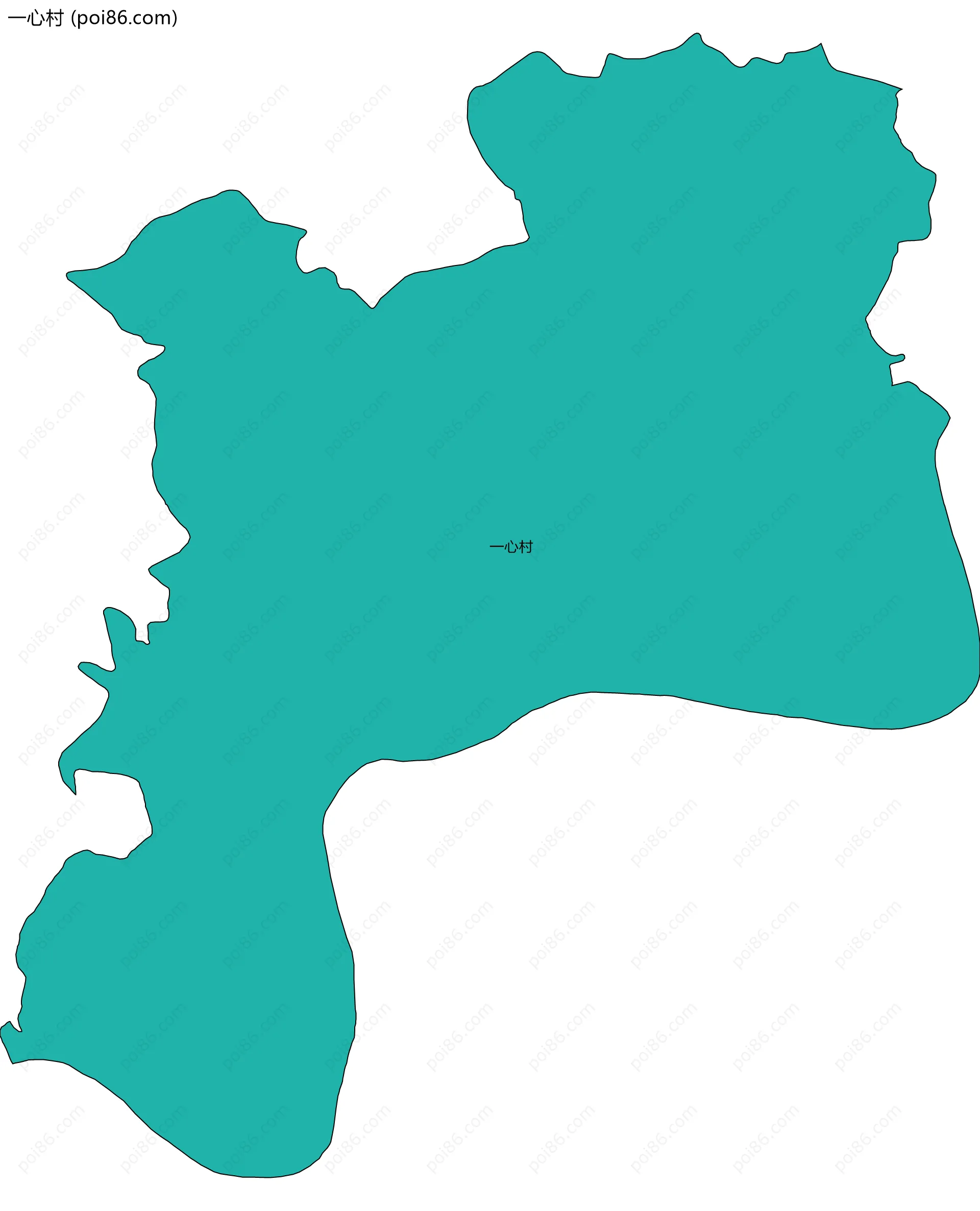 一心村边界地图