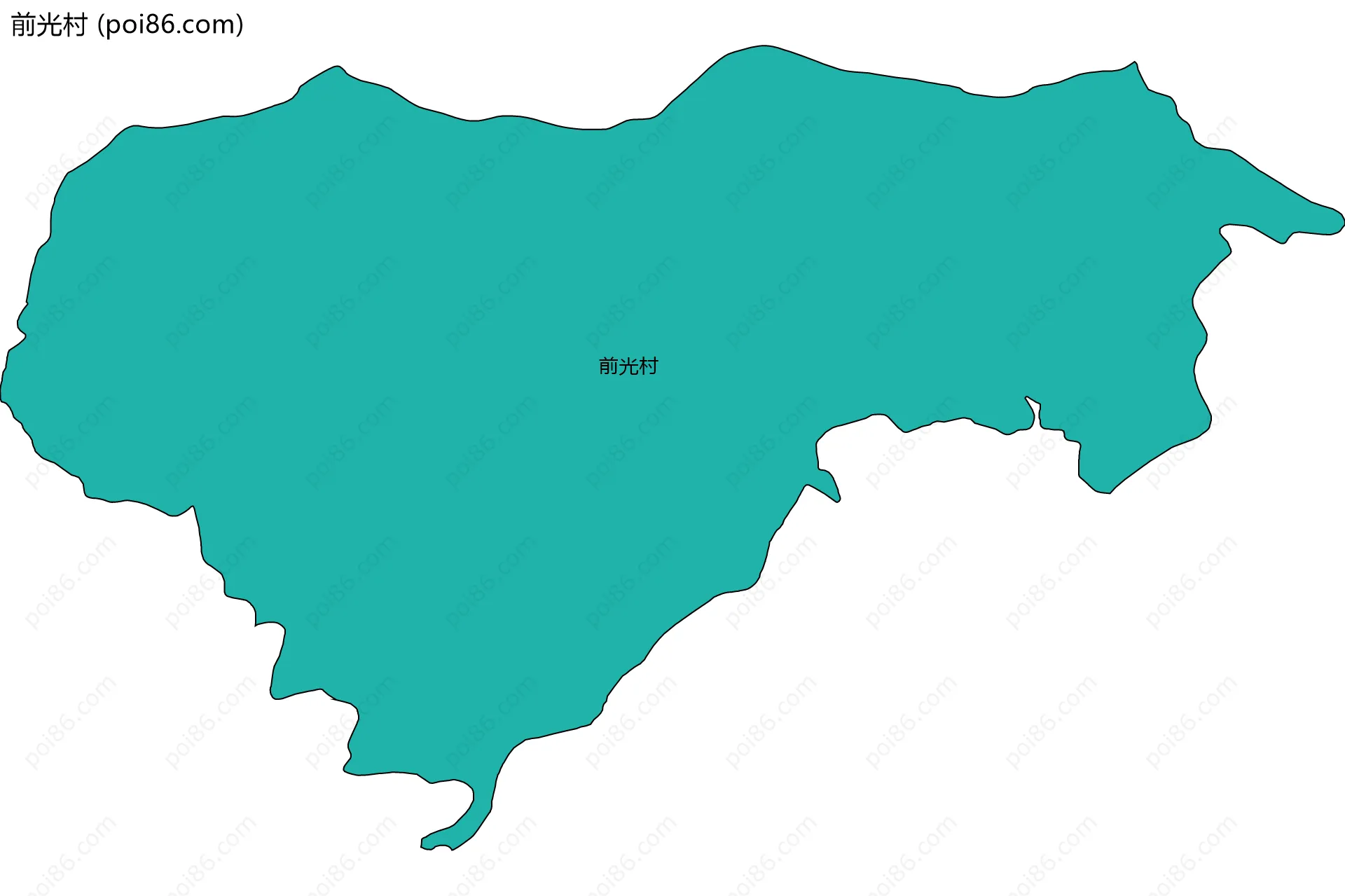 前光村边界地图