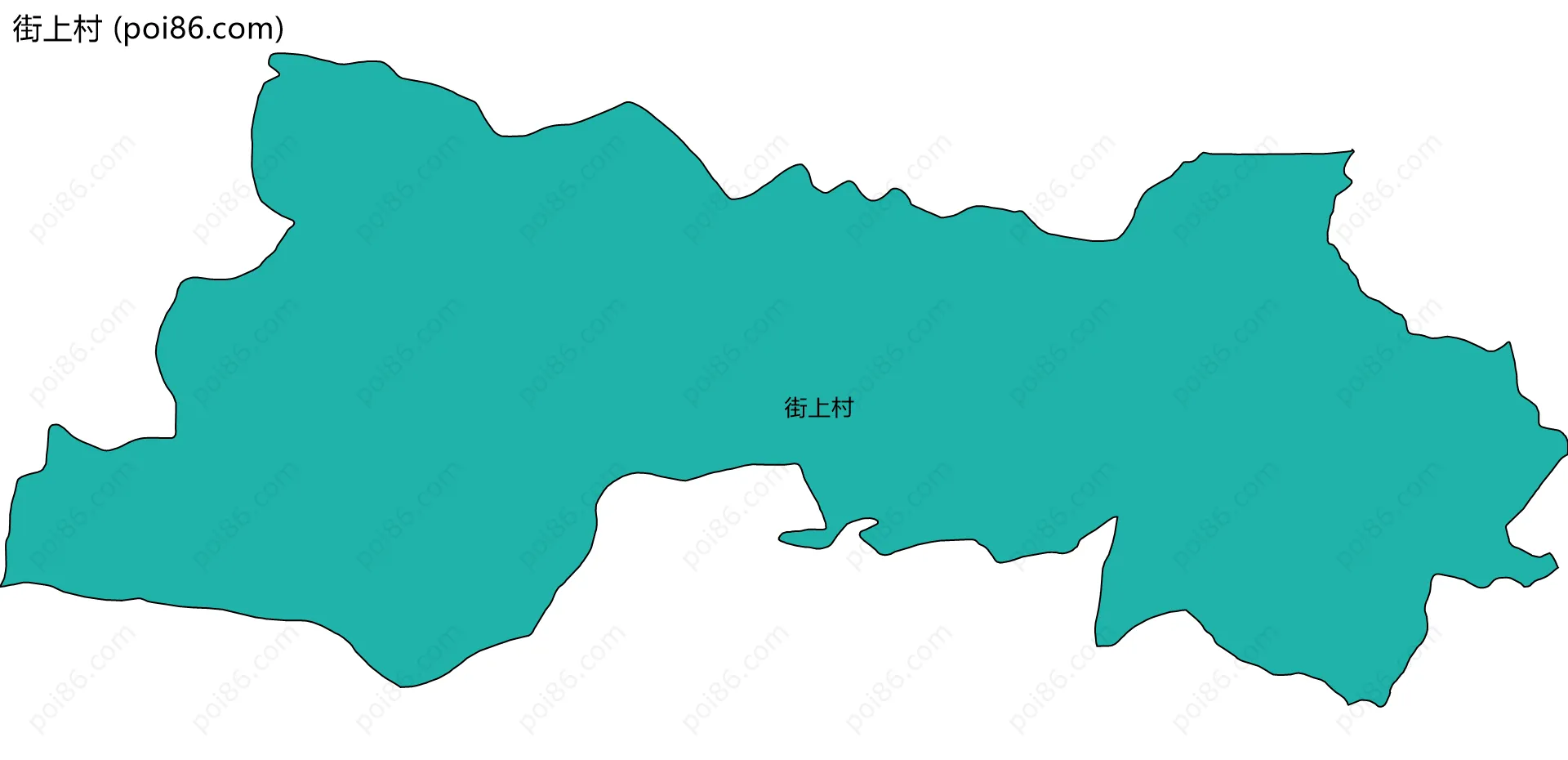 街上村边界地图