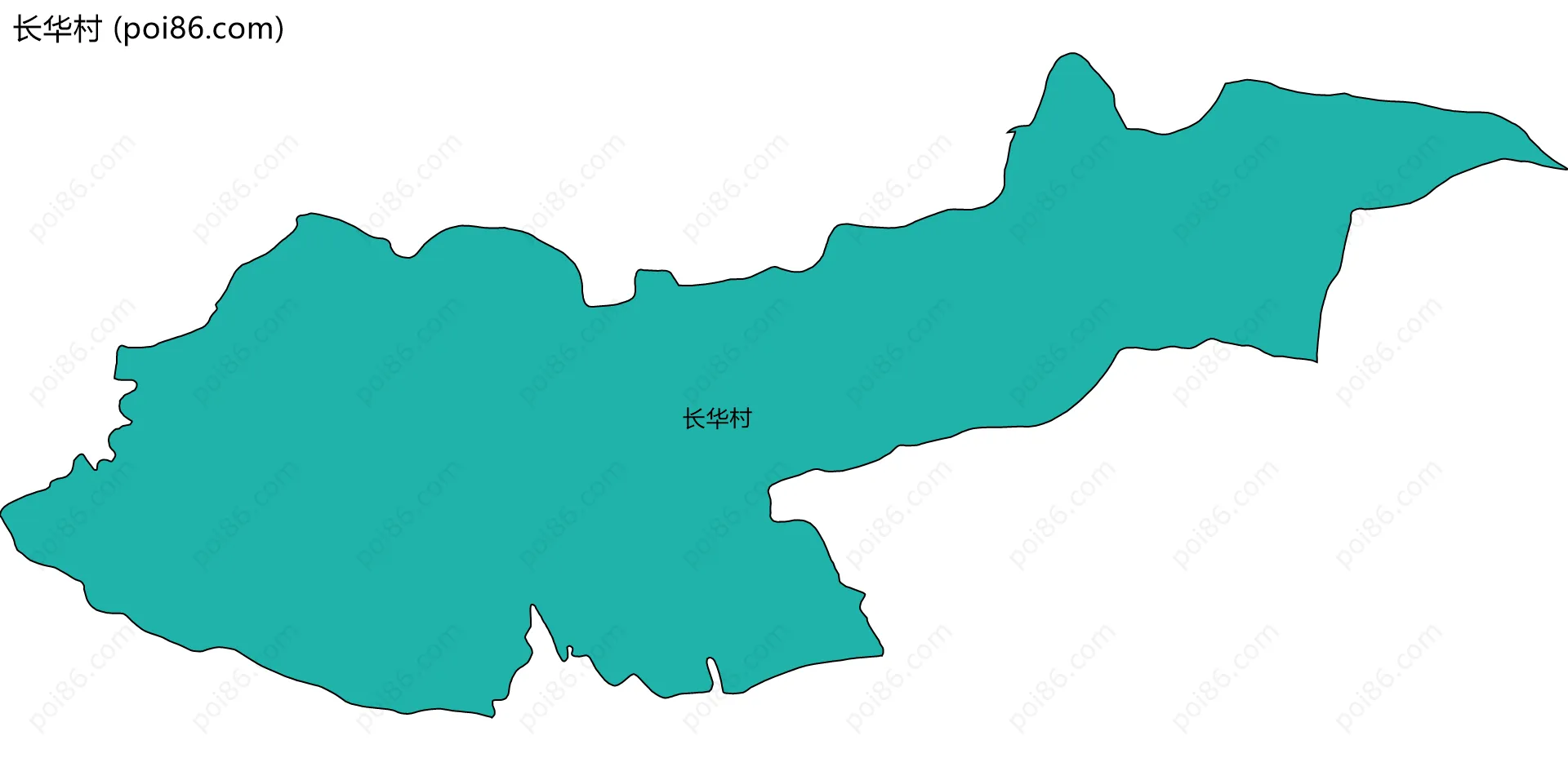 长华村边界地图