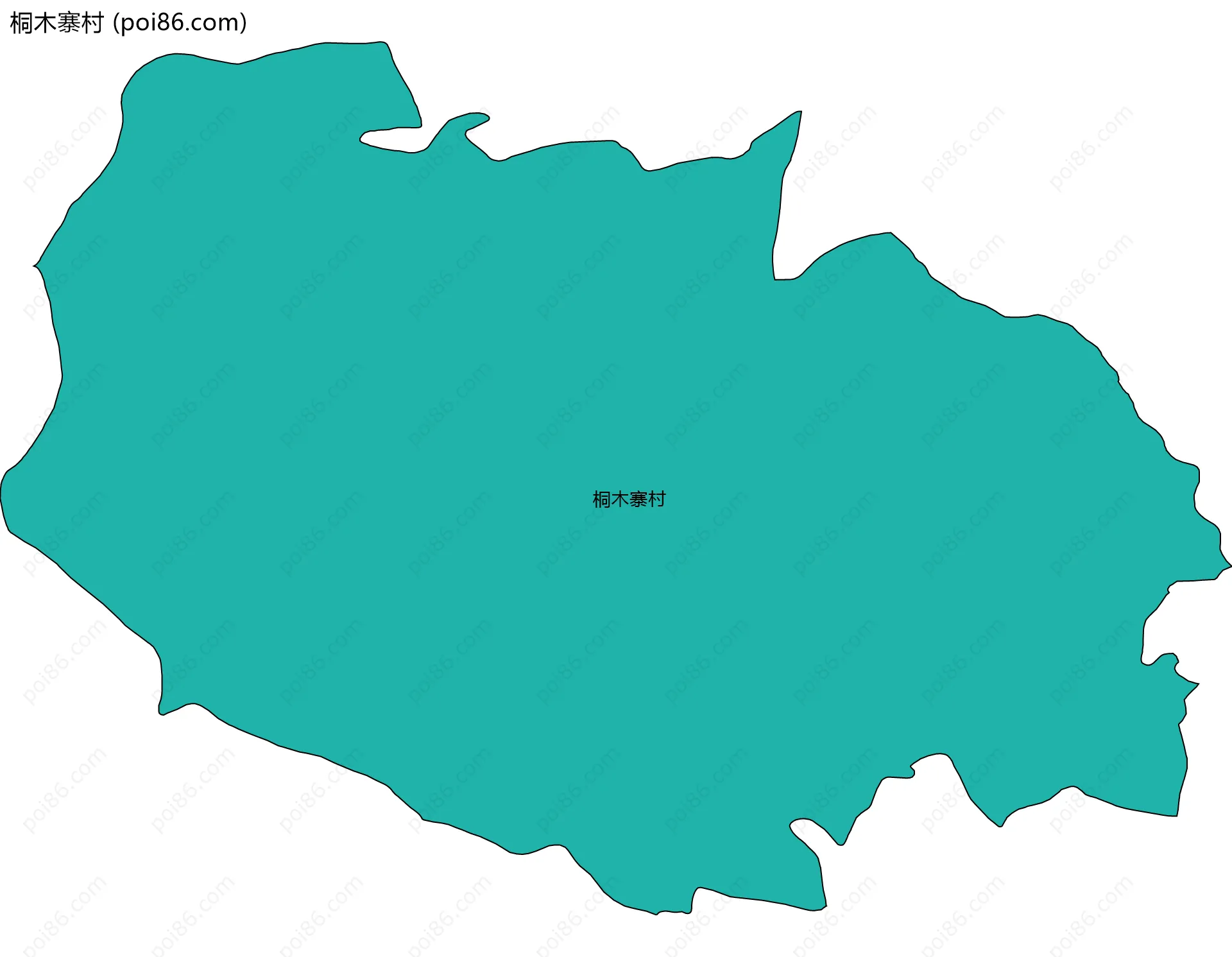 桐木寨村边界地图