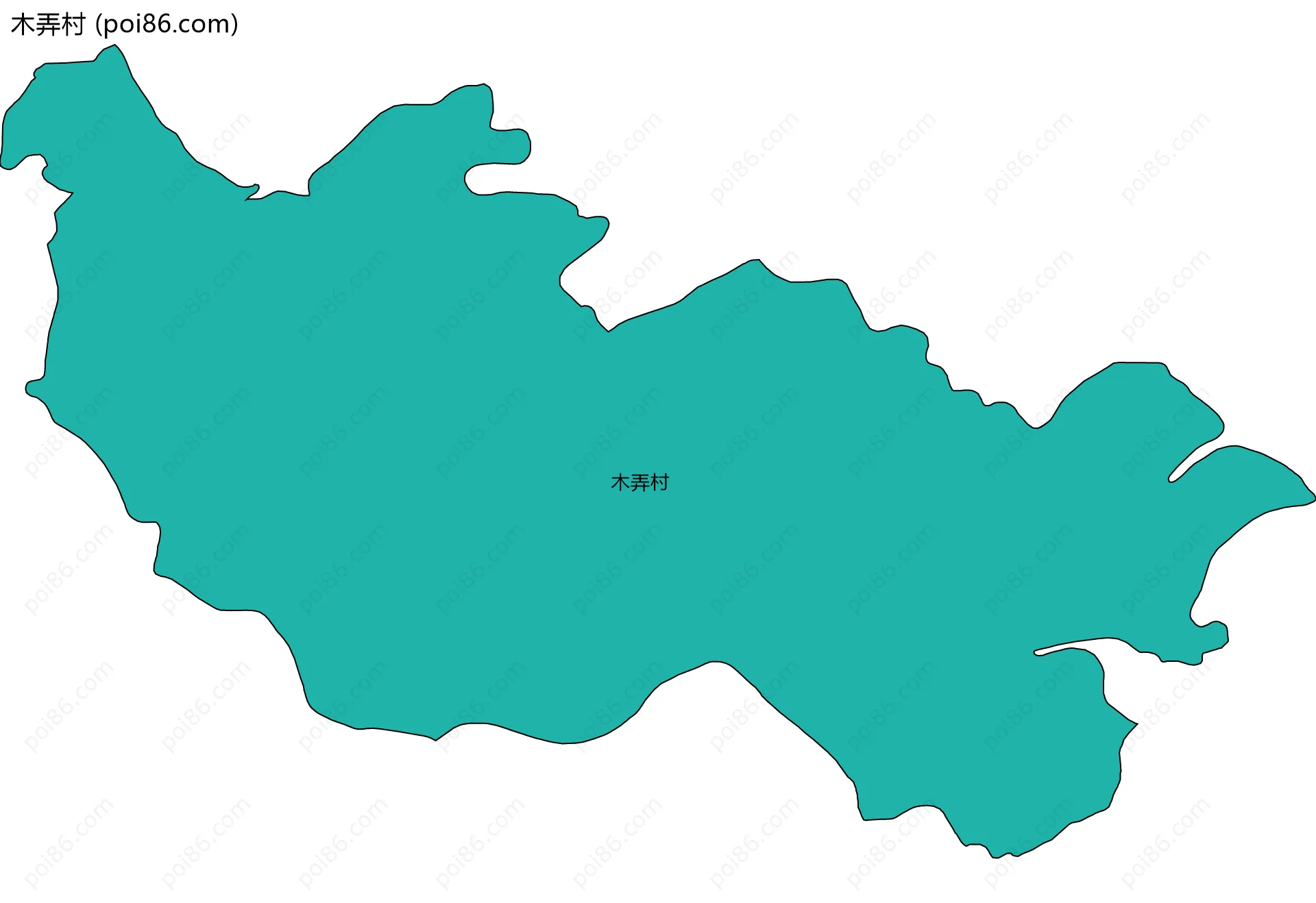 木弄村边界地图