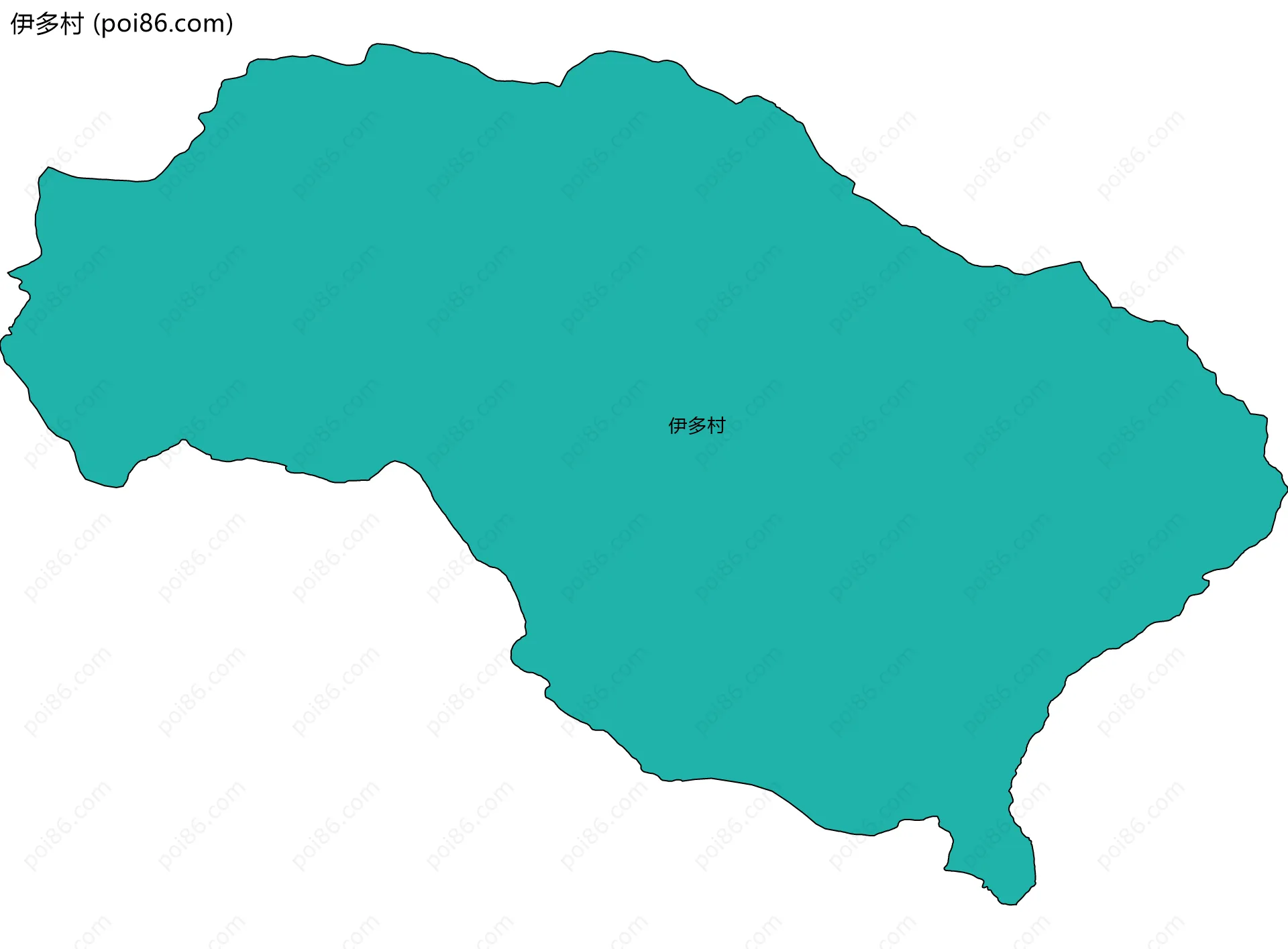 伊多村边界地图