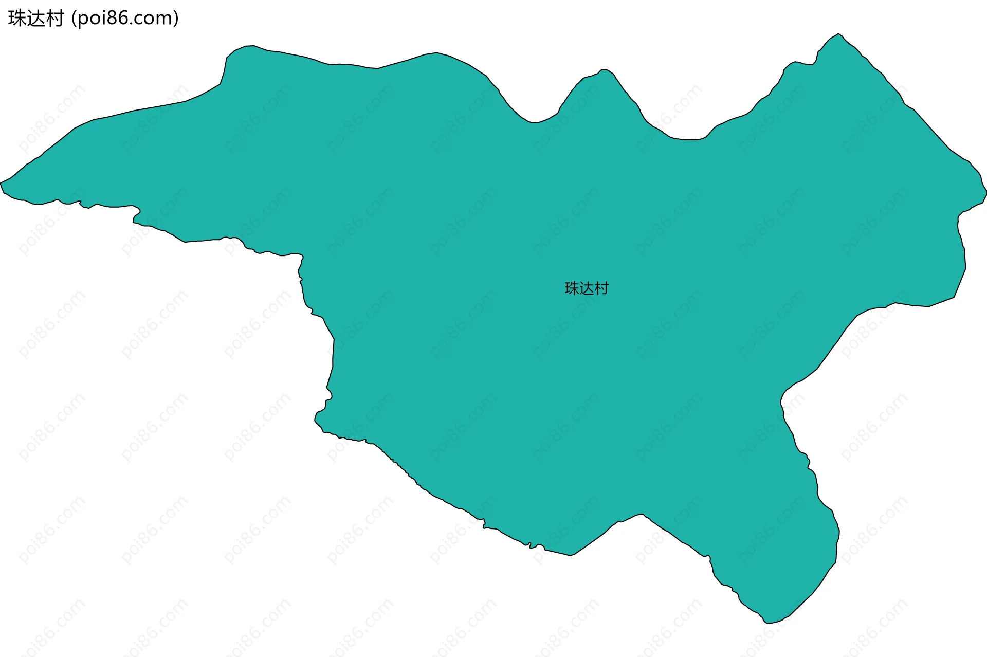 珠达村边界地图