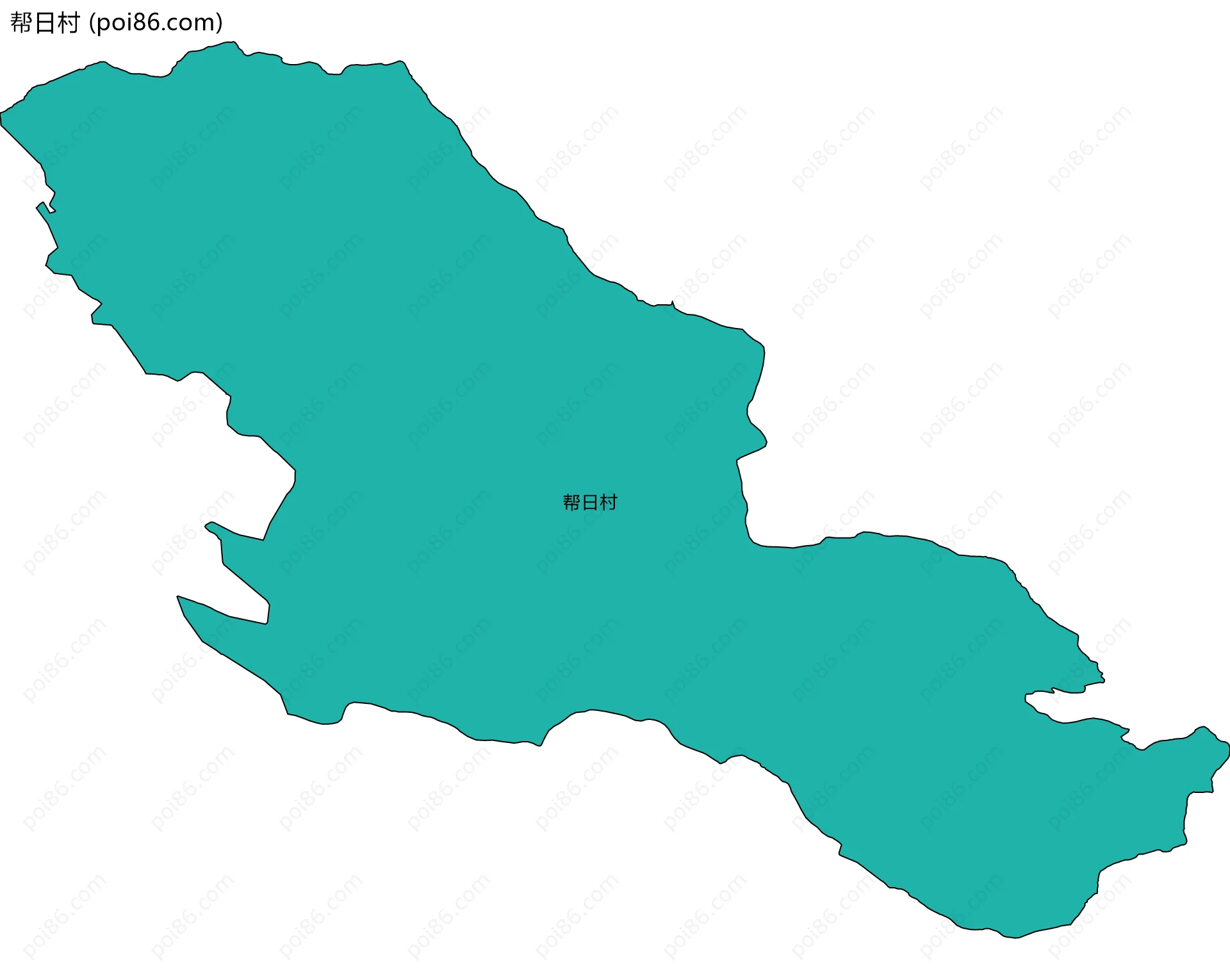 帮日村边界地图