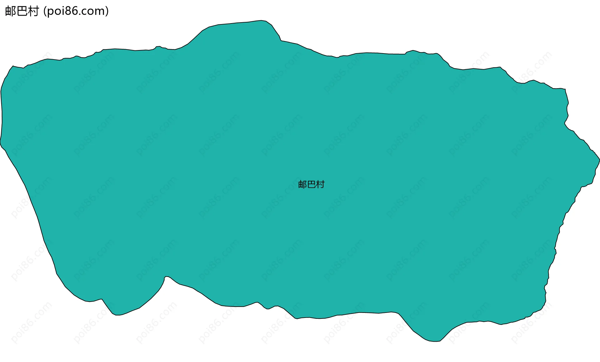 邮巴村边界地图