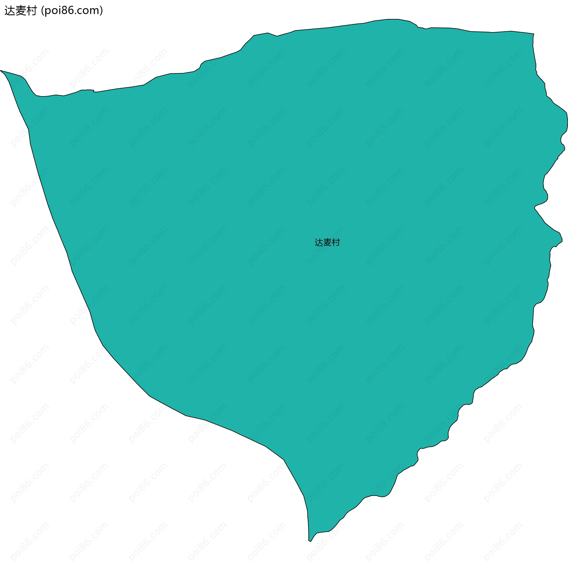 达麦村边界地图
