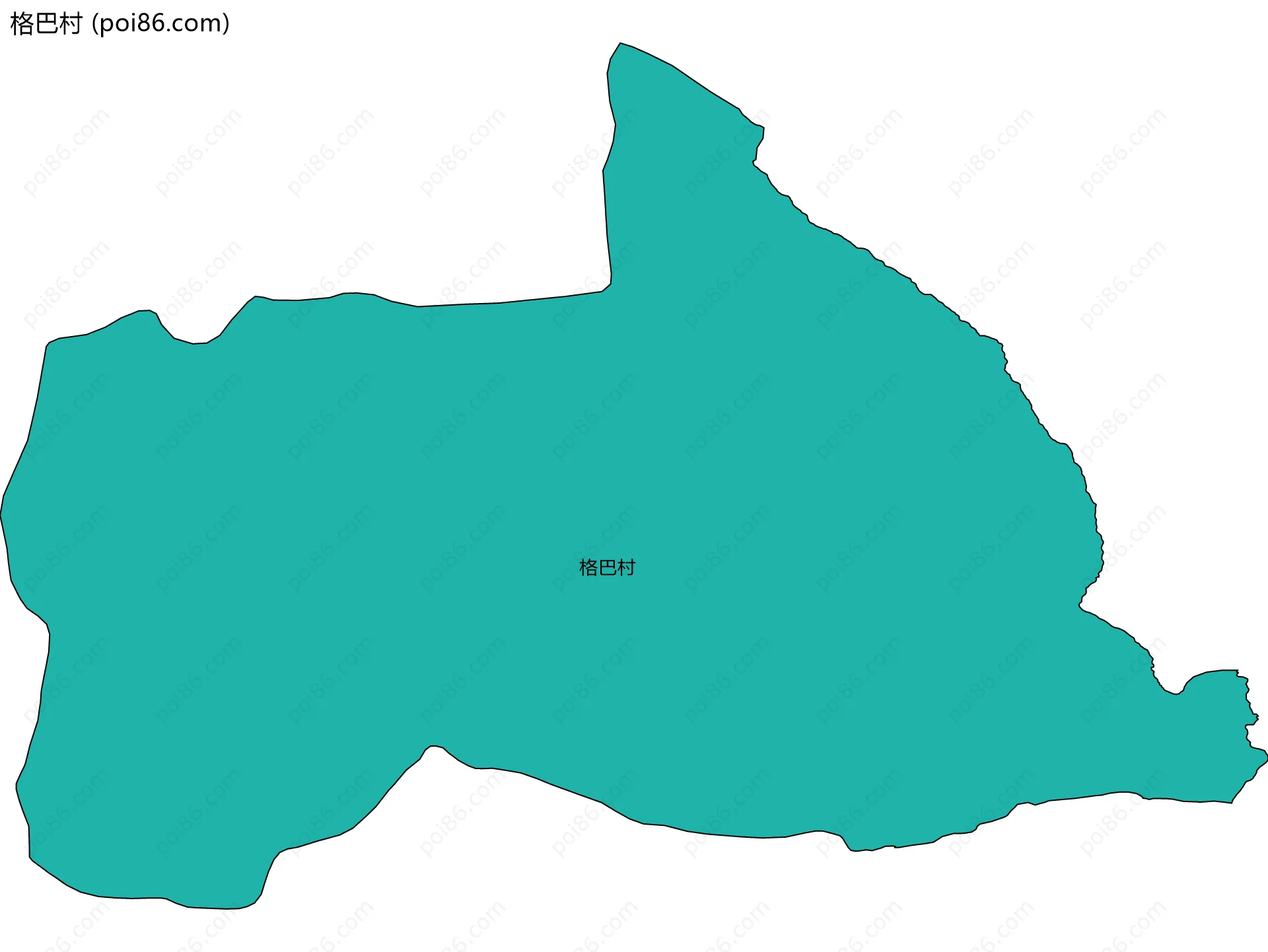 格巴村边界地图