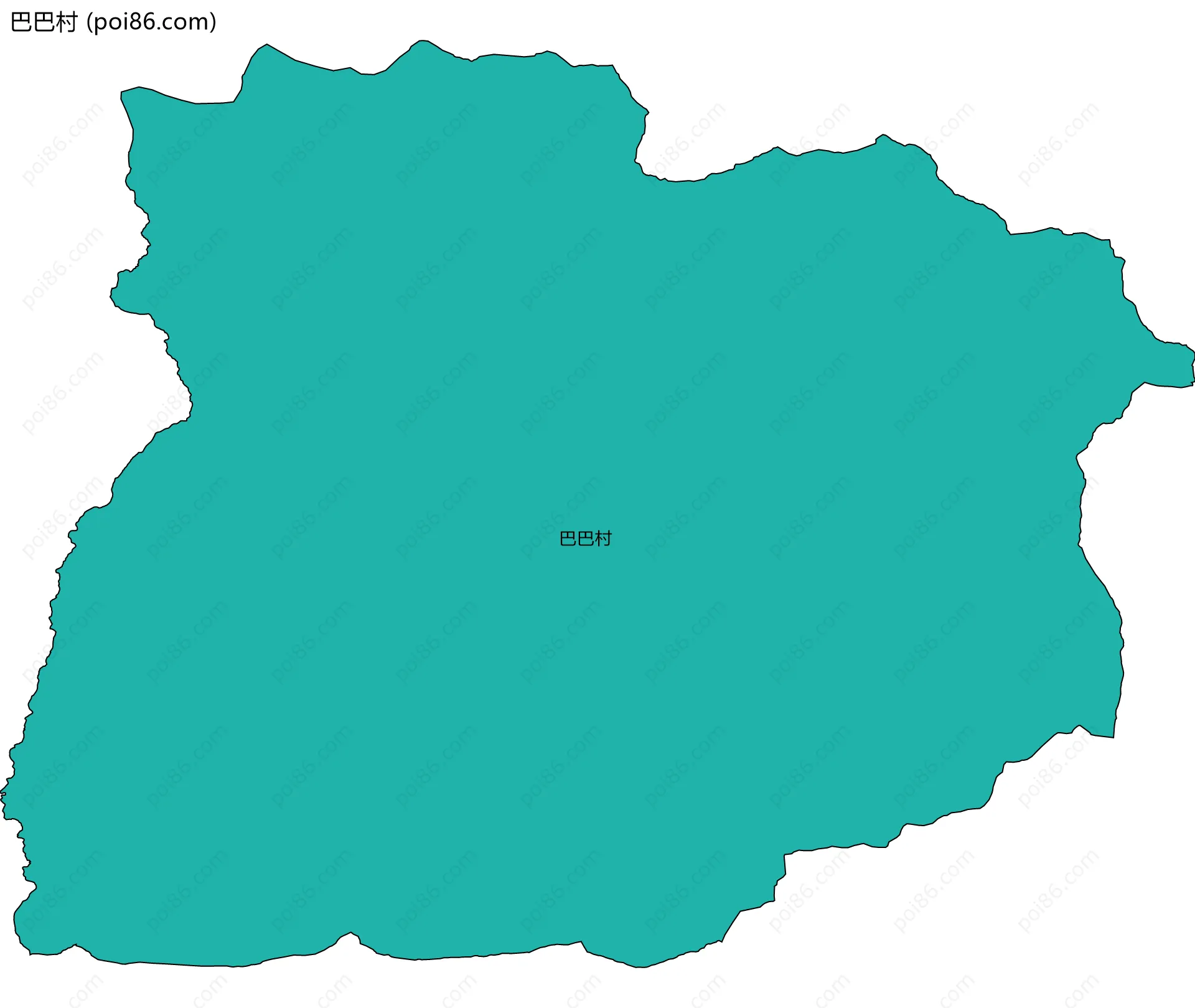 巴巴村边界地图