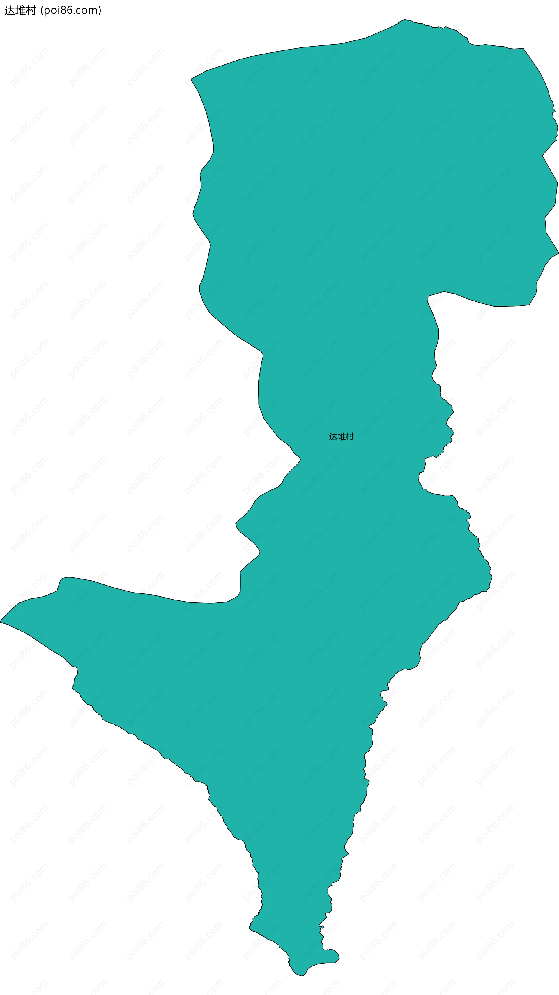 达堆村边界地图