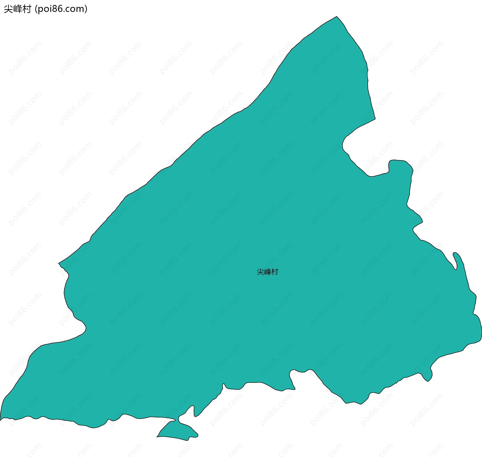尖峰村边界地图