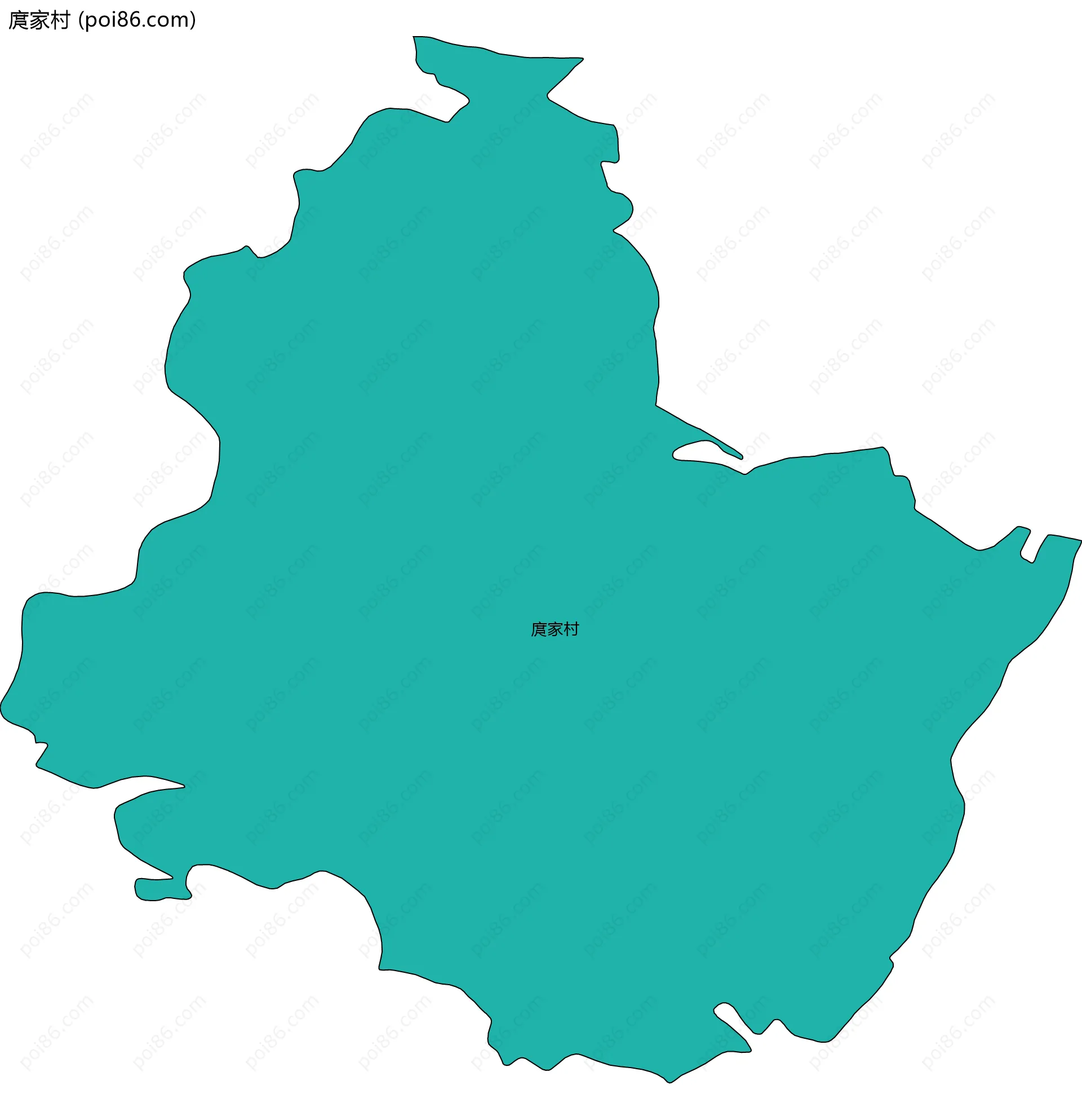 庹家村边界地图