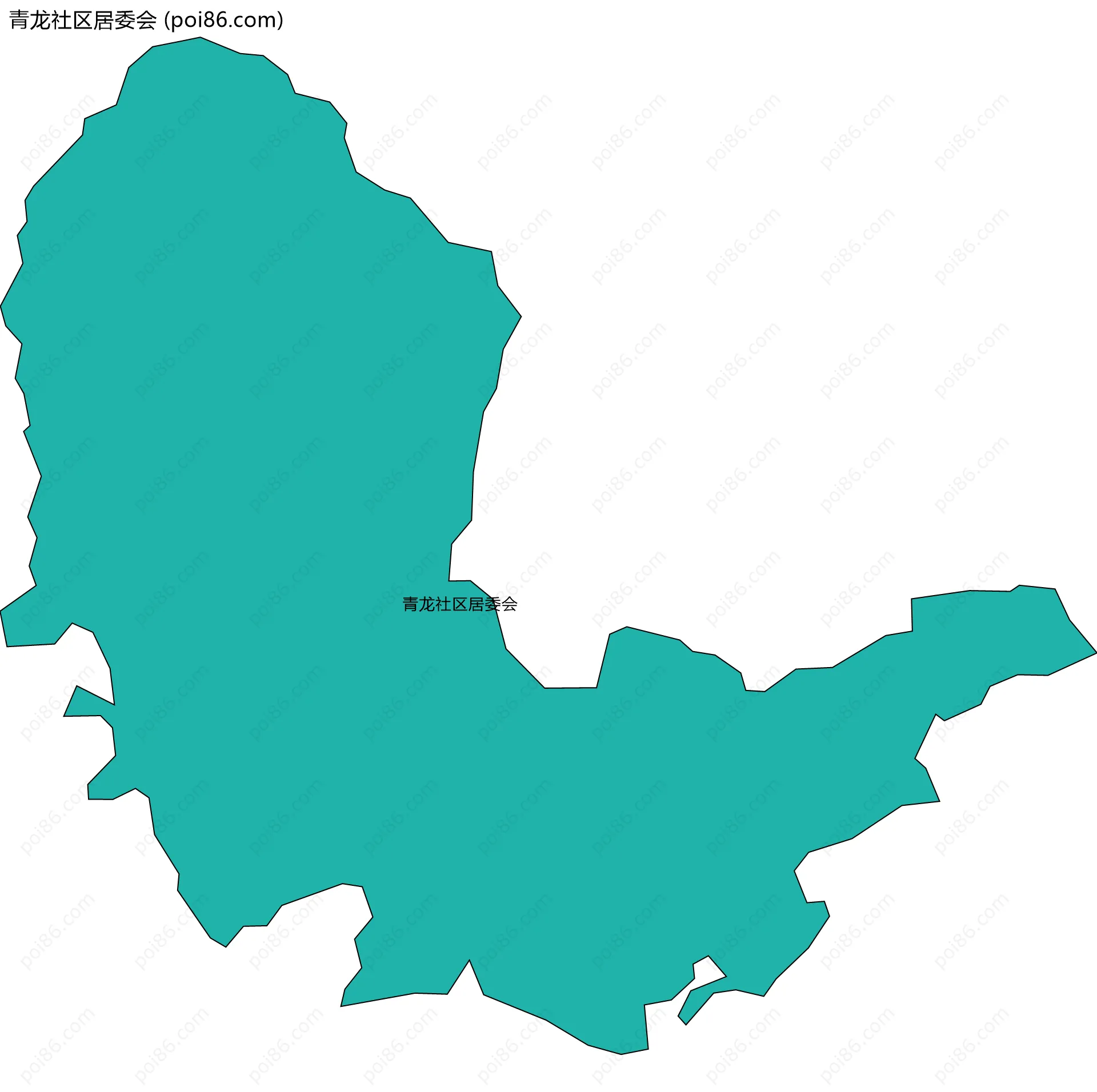 青龙社区居委会边界地图