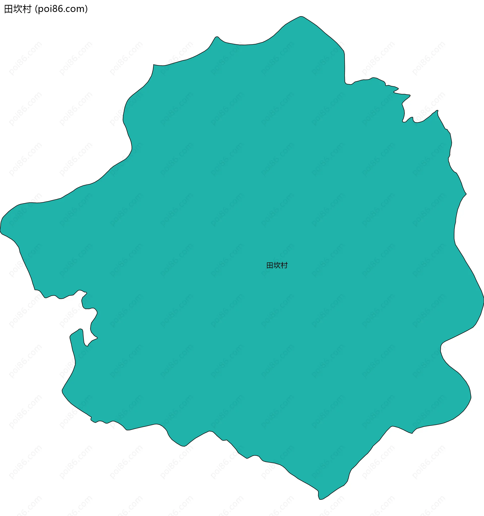 田坎村边界地图