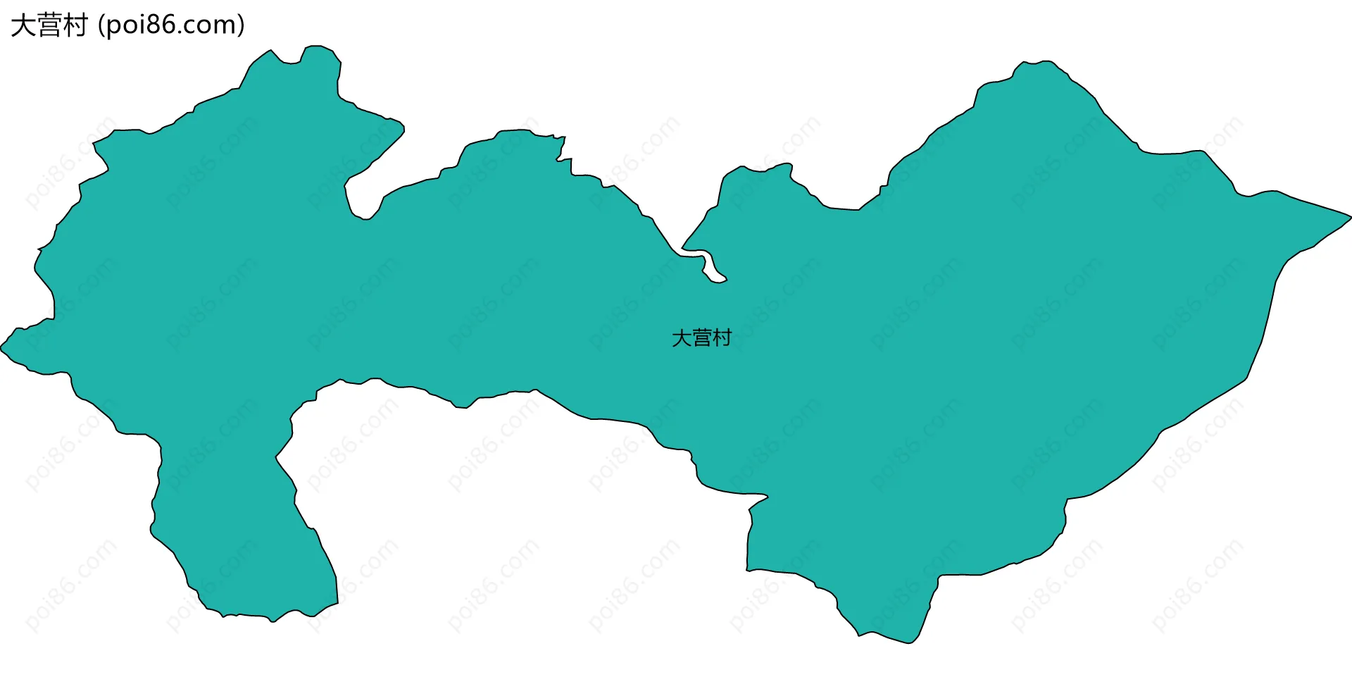 大营村边界地图