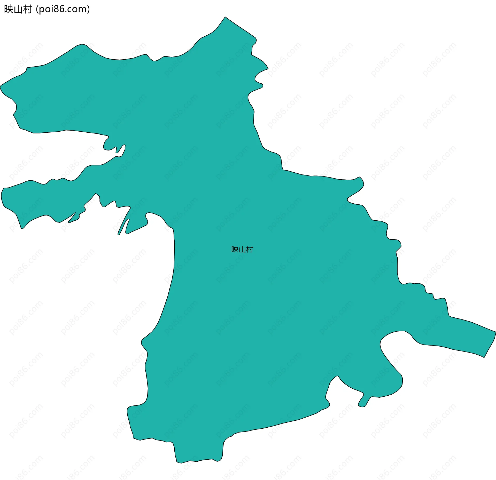 映山村边界地图
