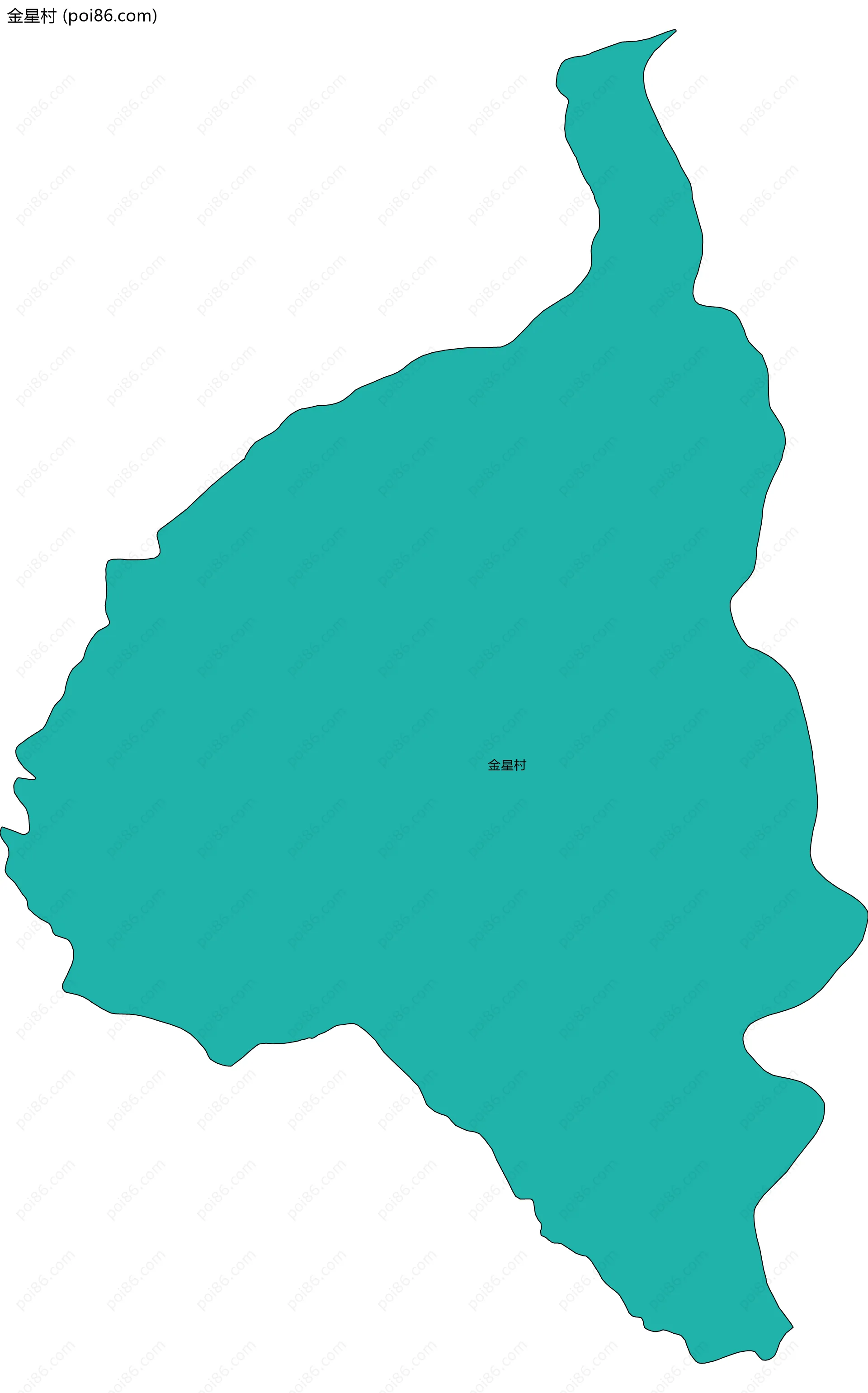 金星村边界地图