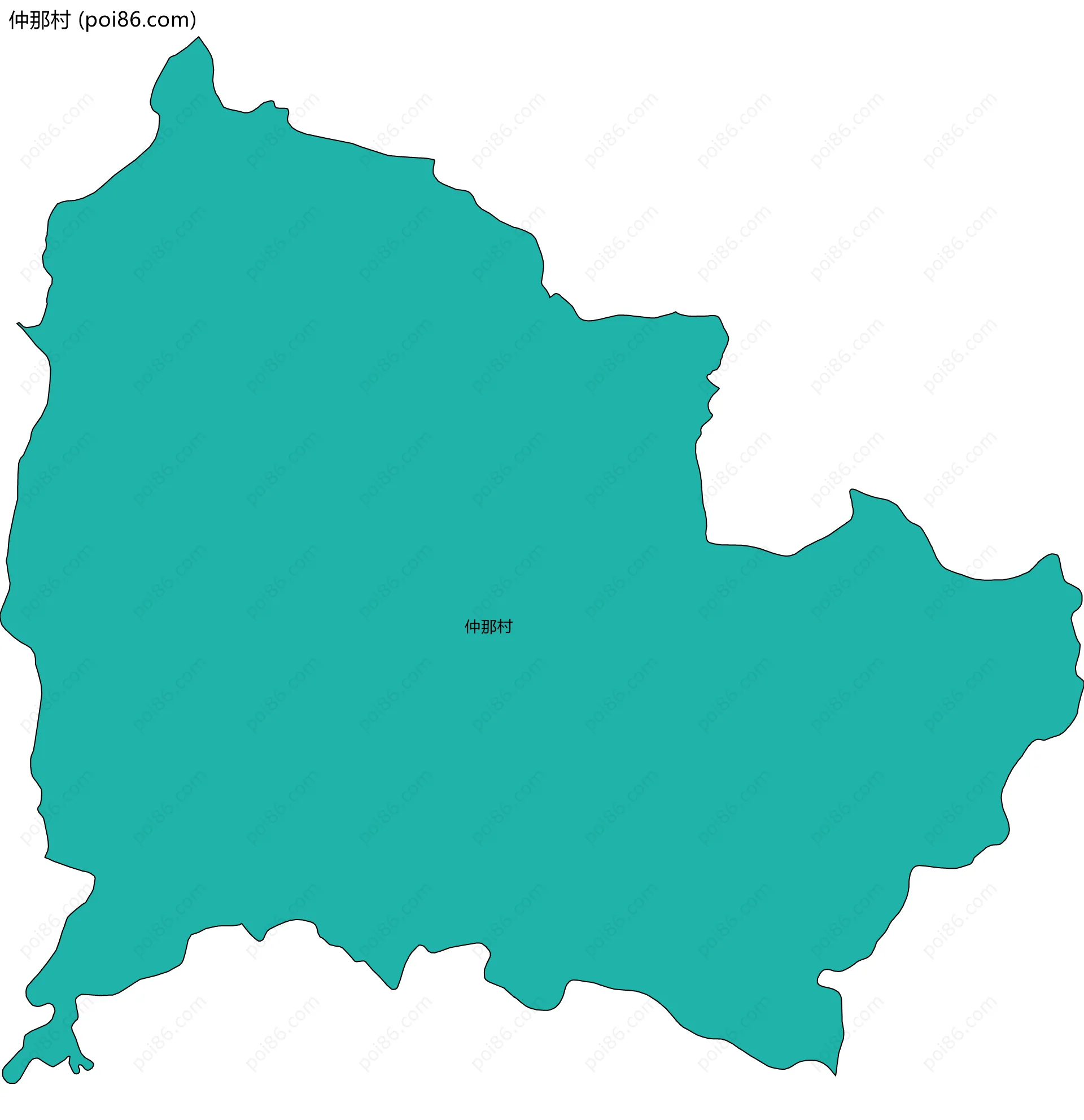 仲那村边界地图