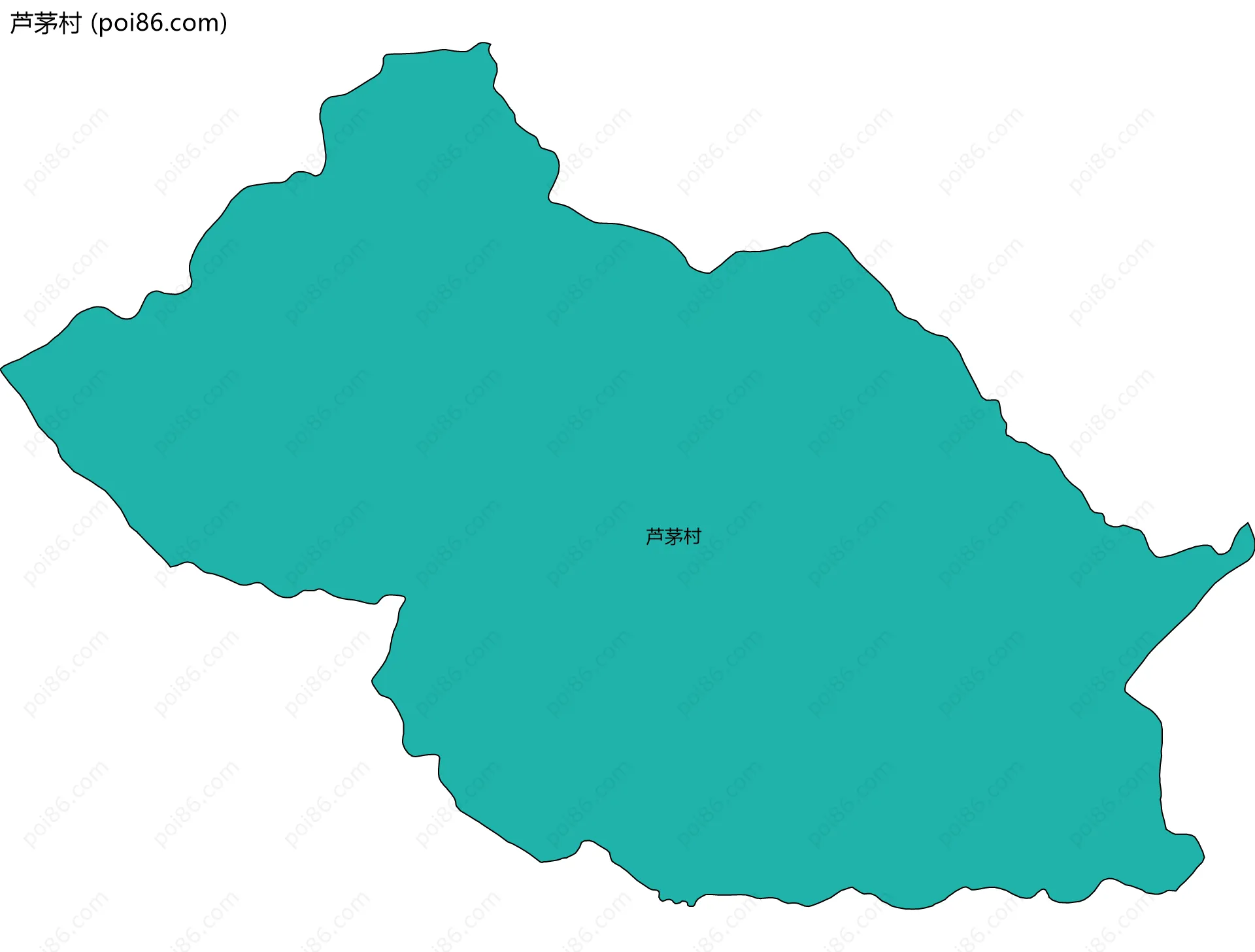 芦茅村边界地图