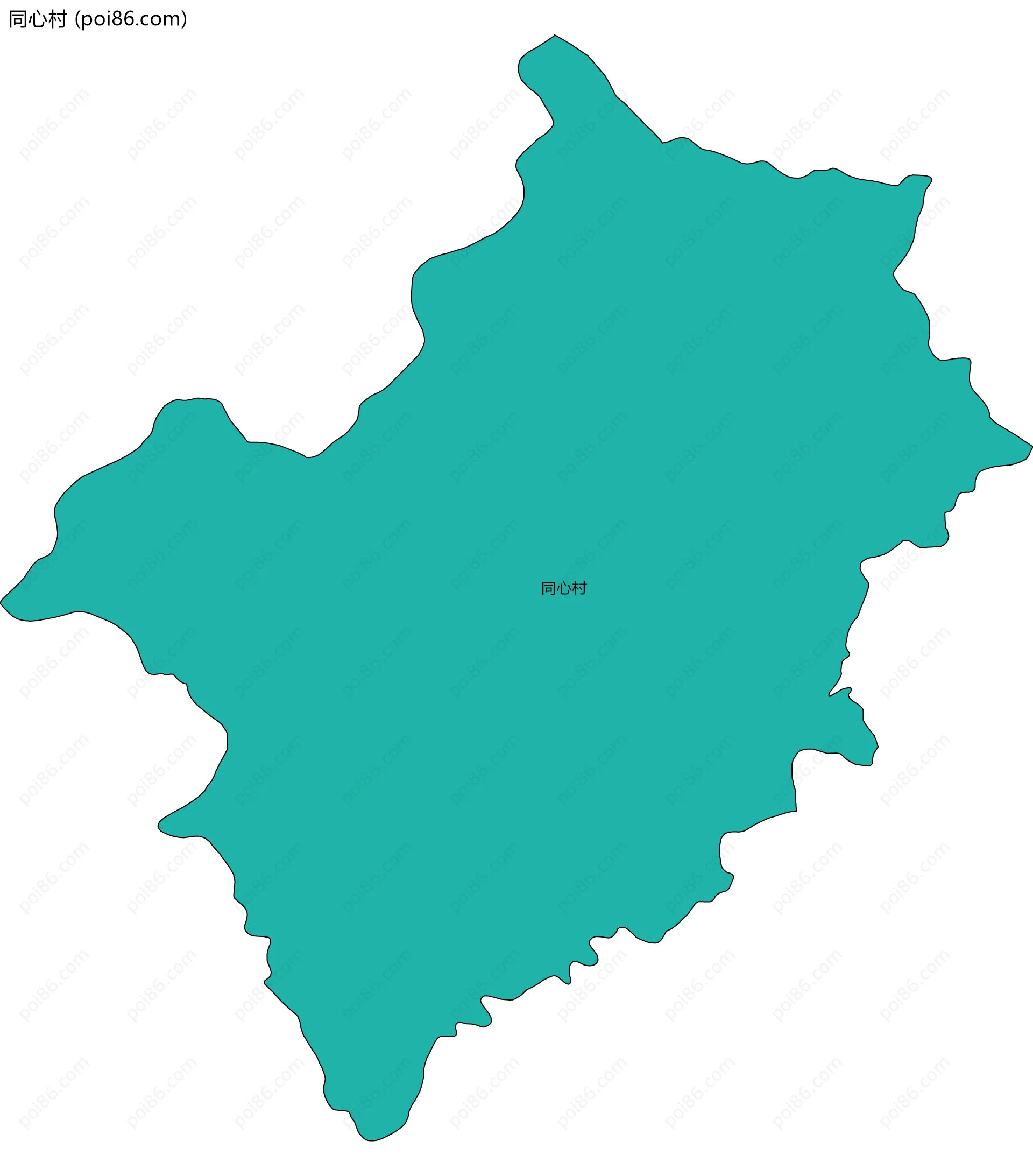 同心村边界地图