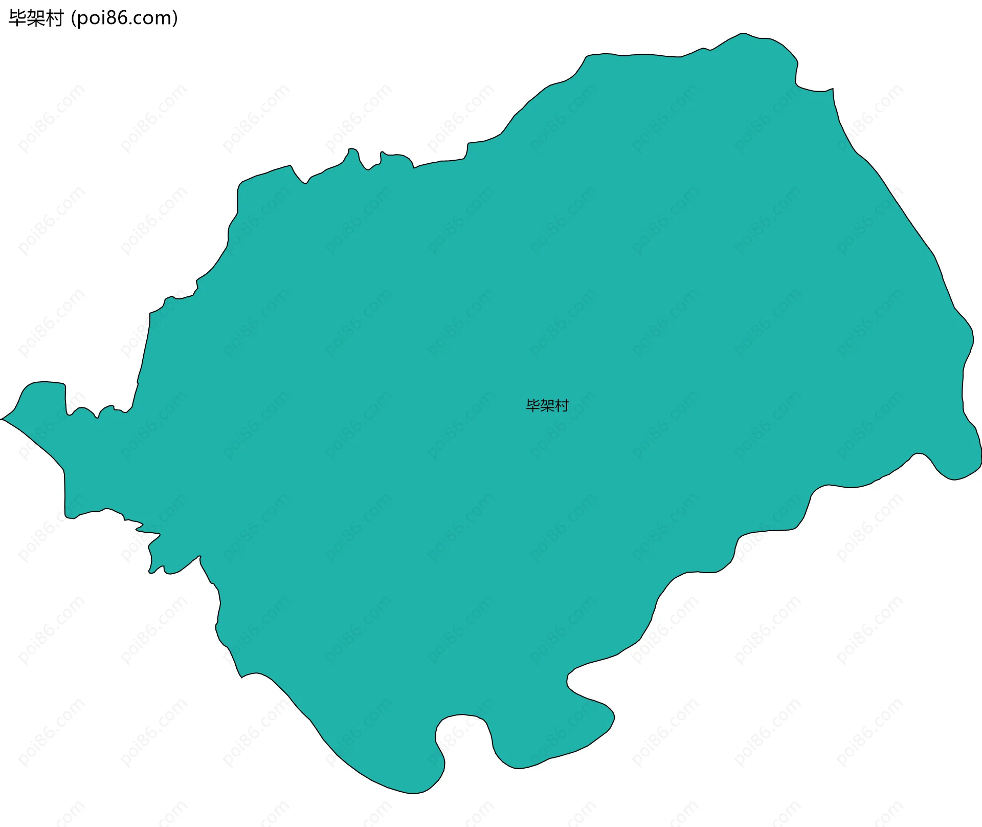 毕架村边界地图