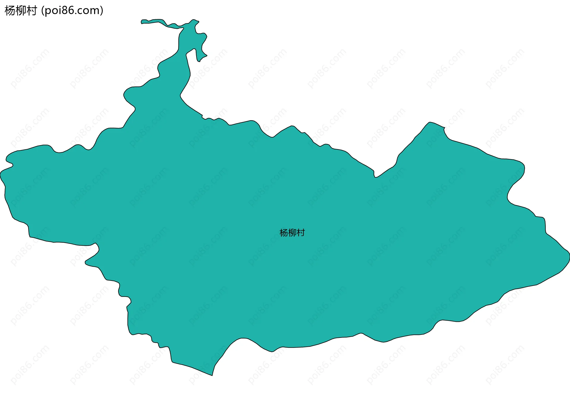 杨柳村边界地图