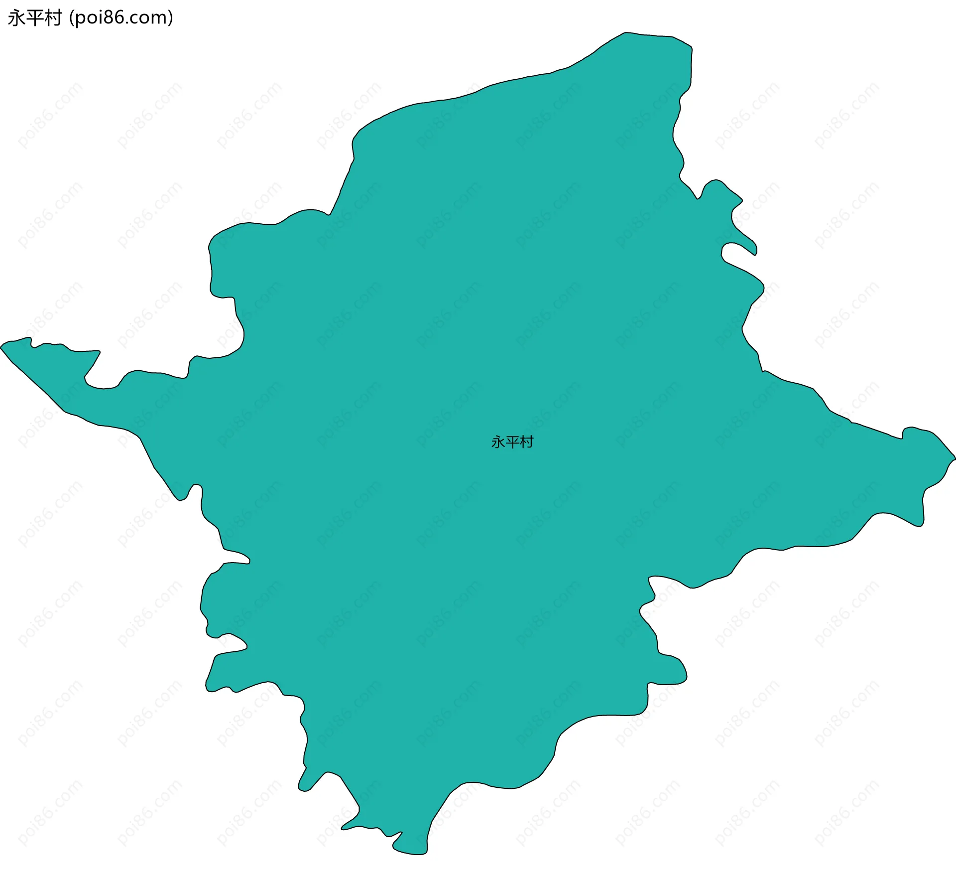 永平村边界地图