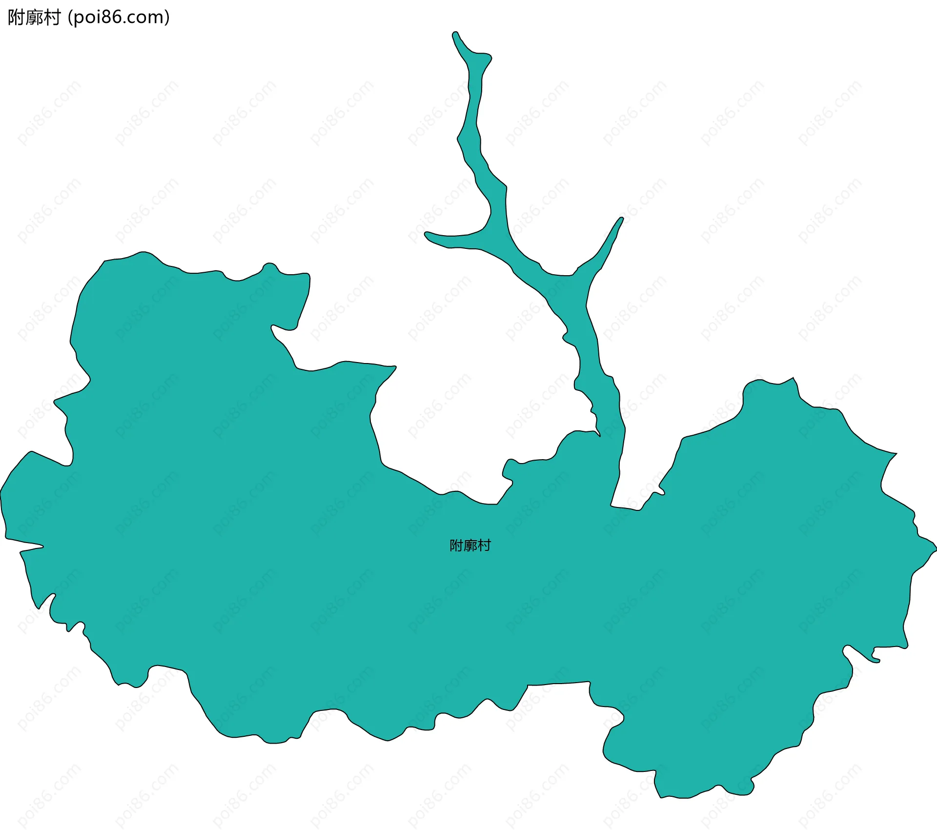 附廓村边界地图