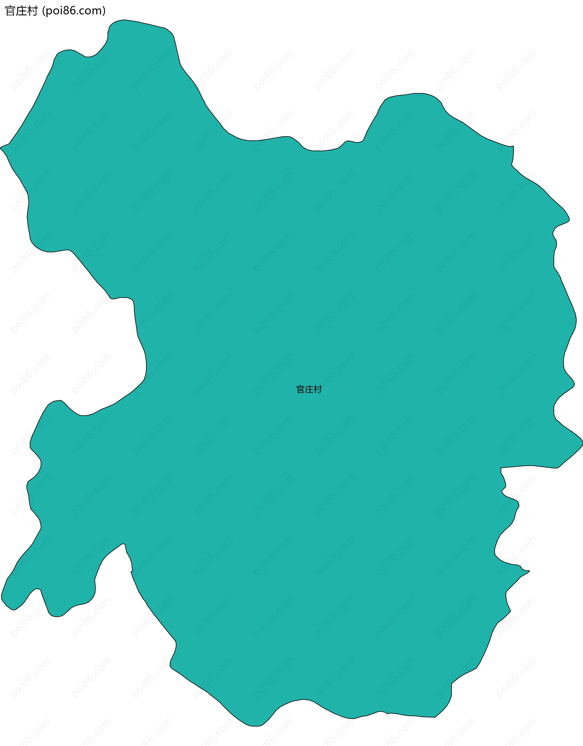 官庄村边界地图