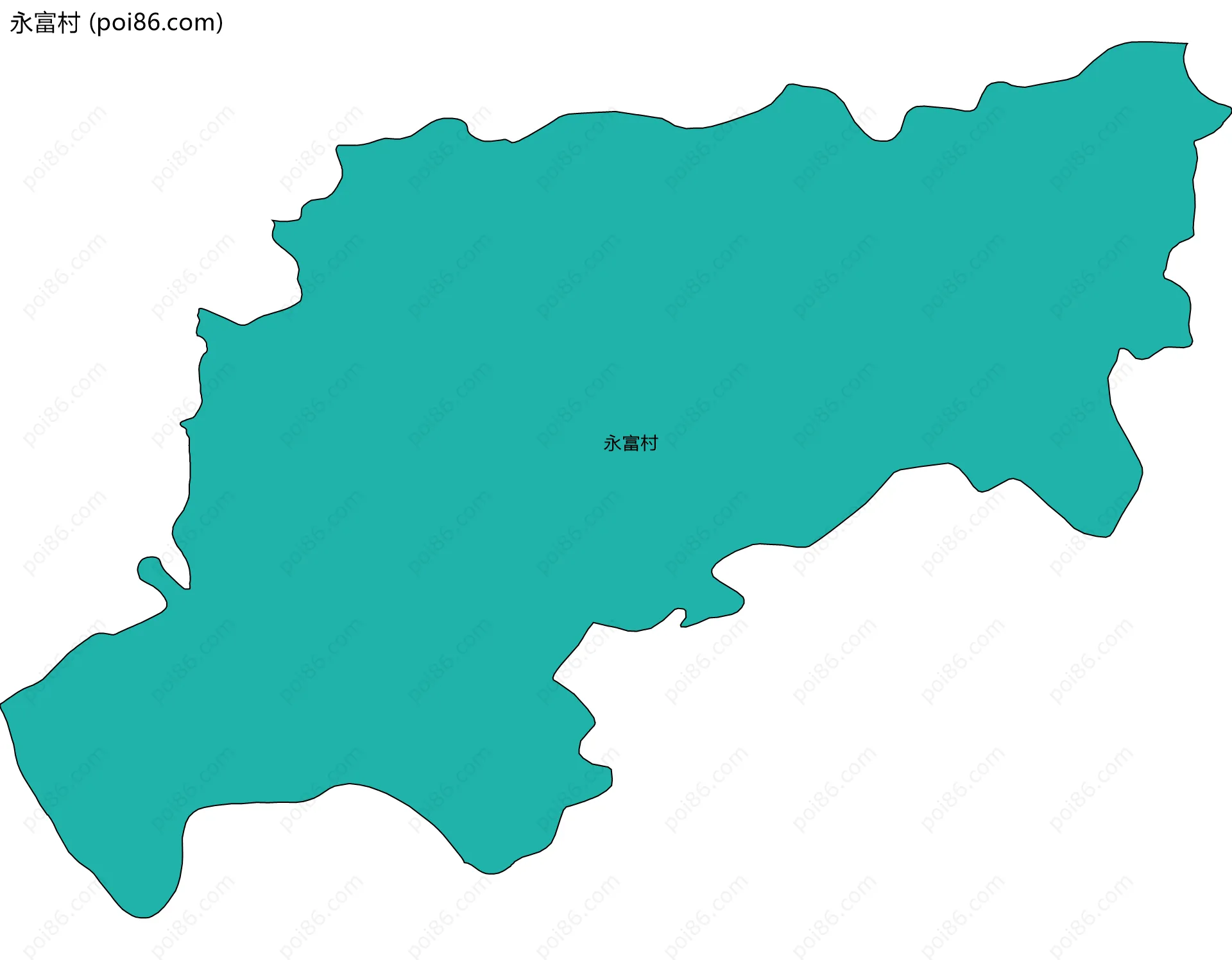 永富村边界地图