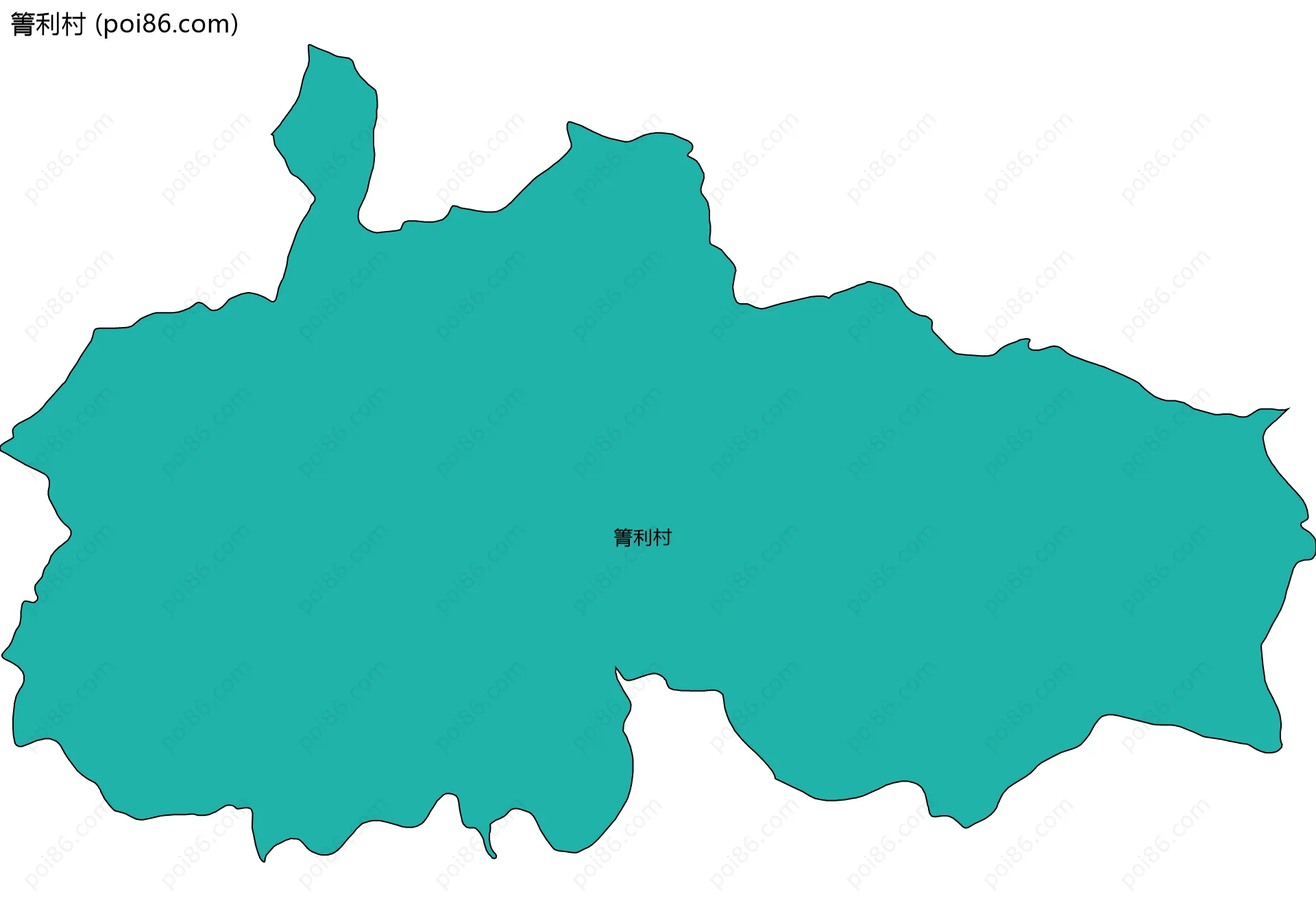 箐利村边界地图