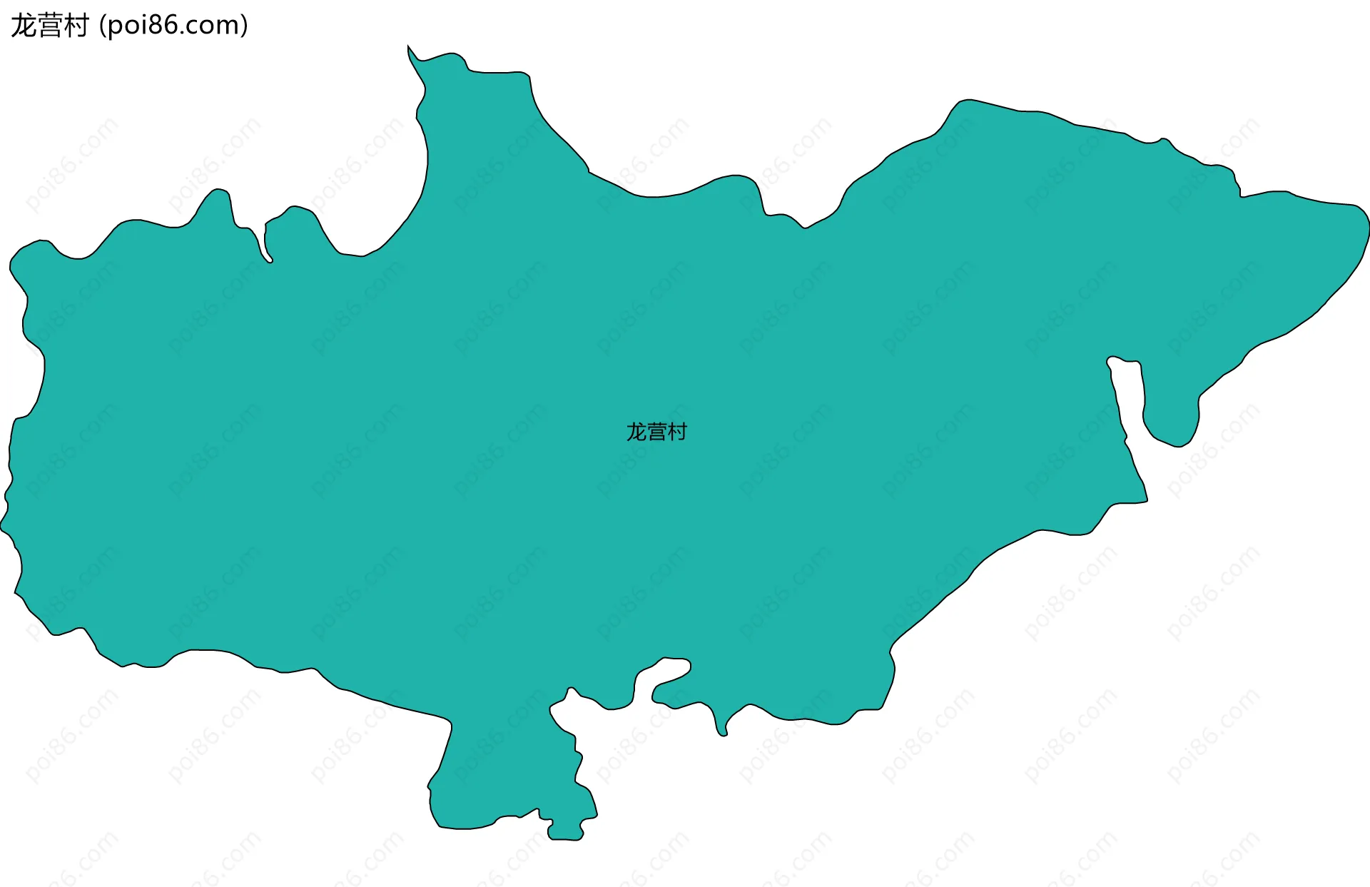 龙营村边界地图