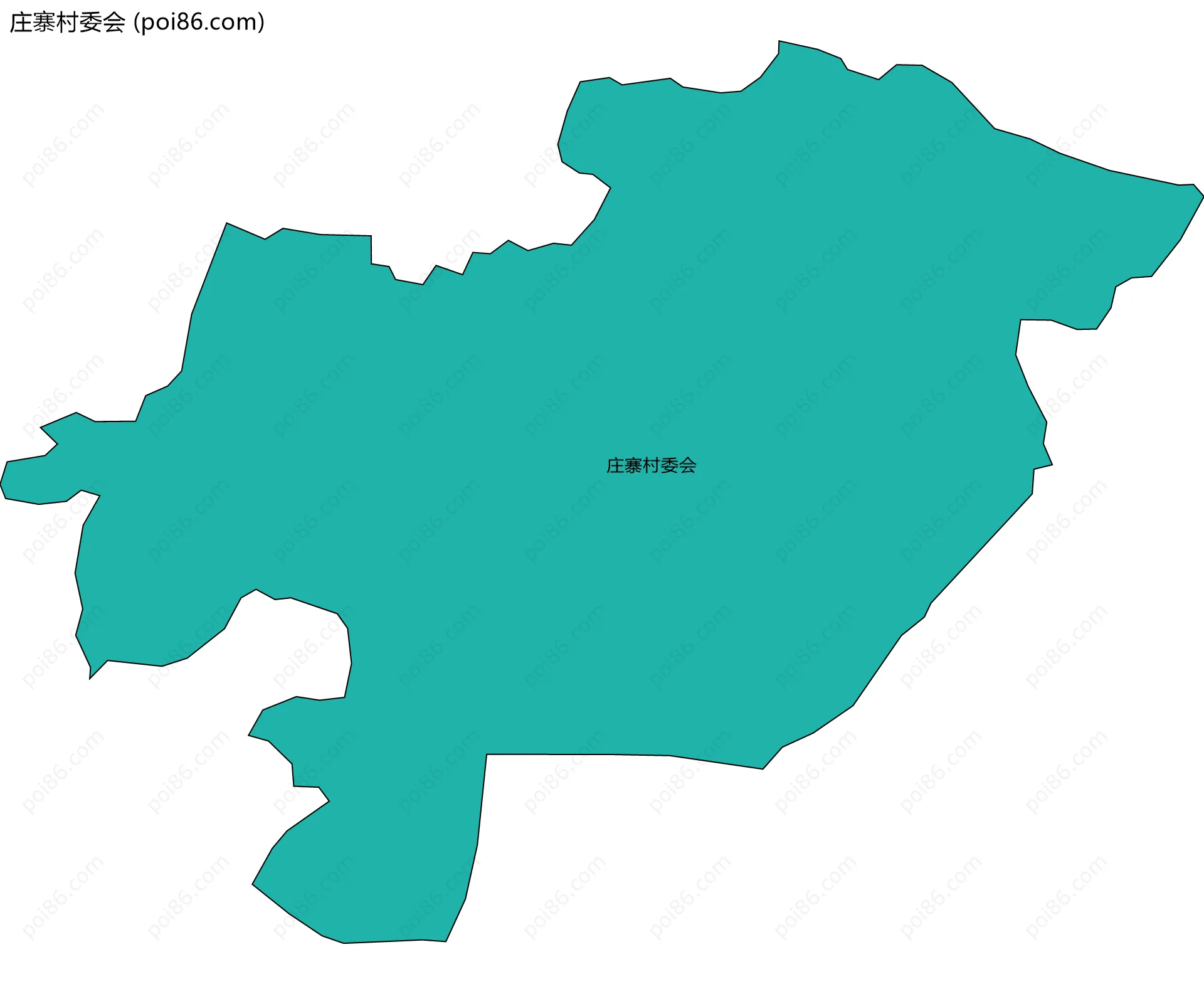 庄寨村委会边界地图