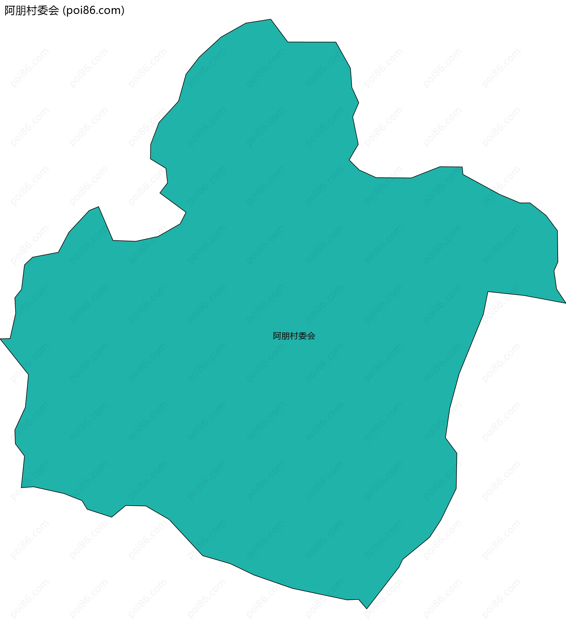 阿朋村委会边界地图