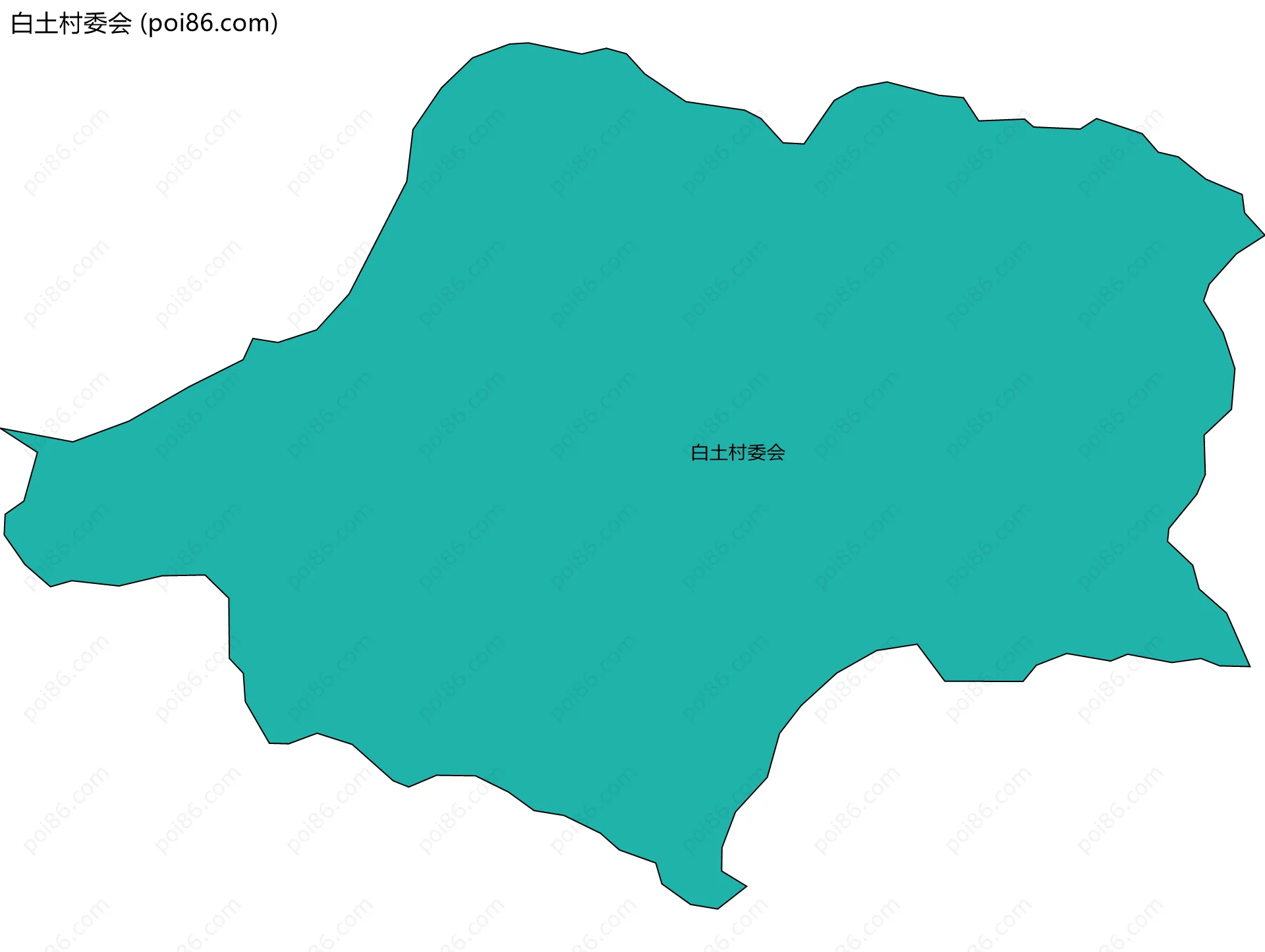 白土村委会边界地图