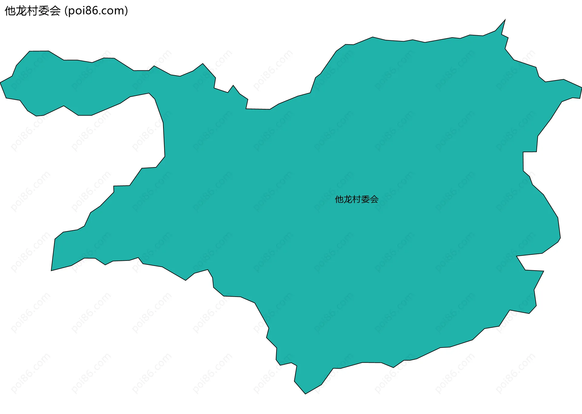 他龙村委会边界地图