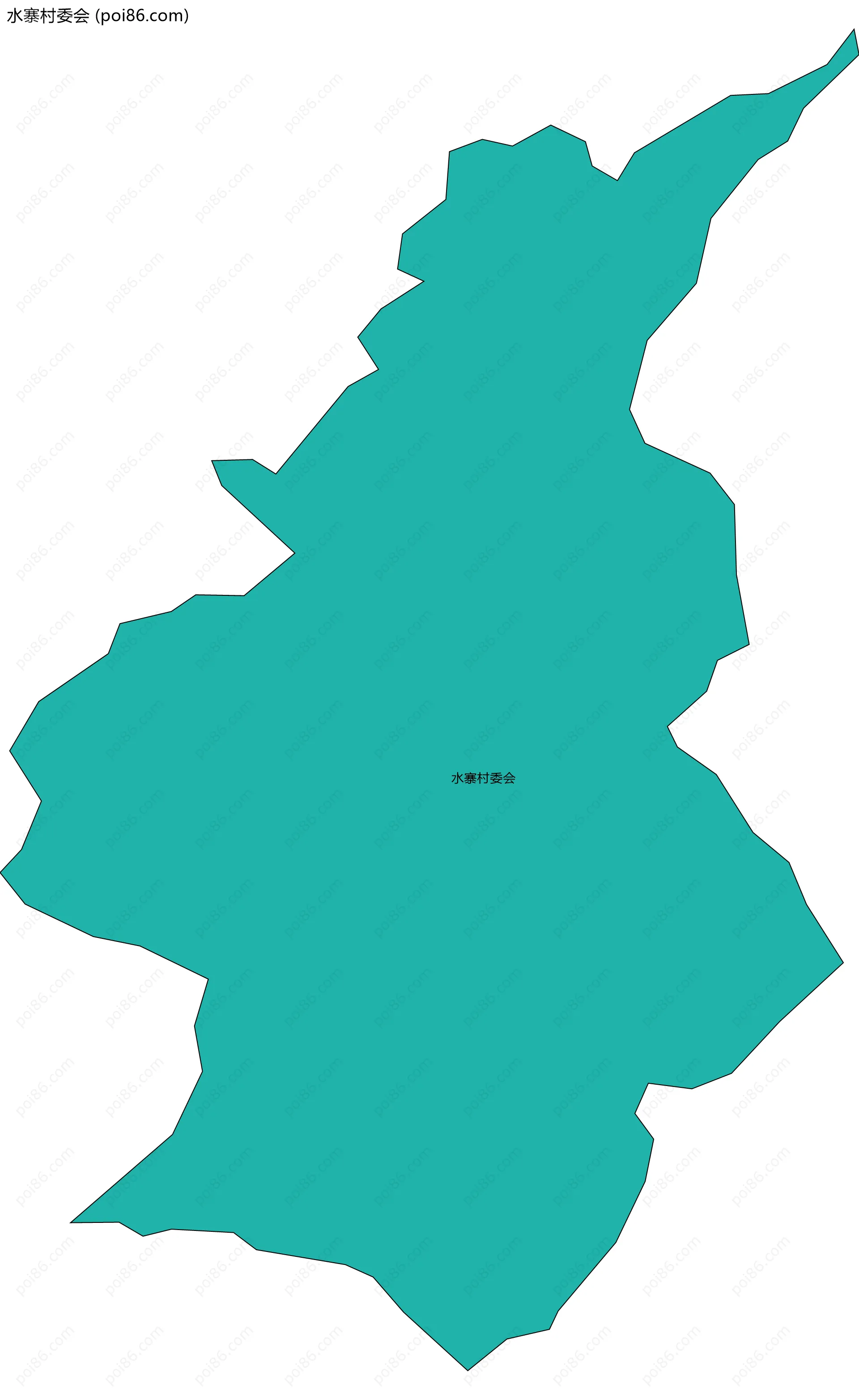 水寨村委会边界地图