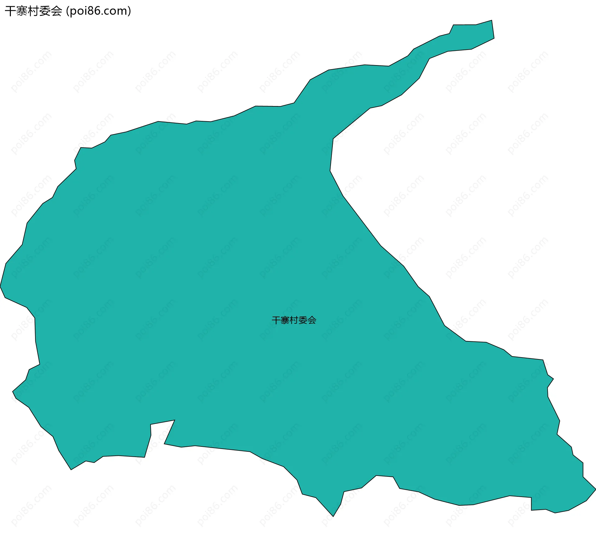 干寨村委会边界地图