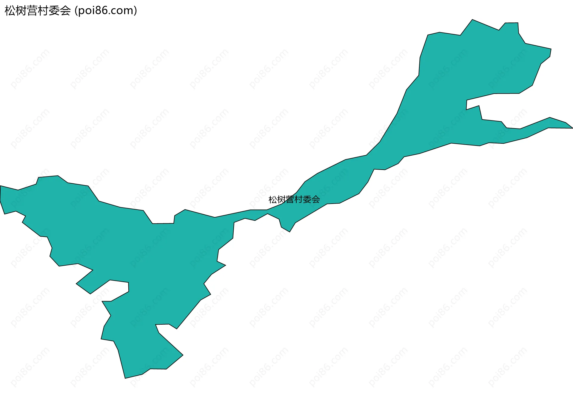 松树营村委会边界地图