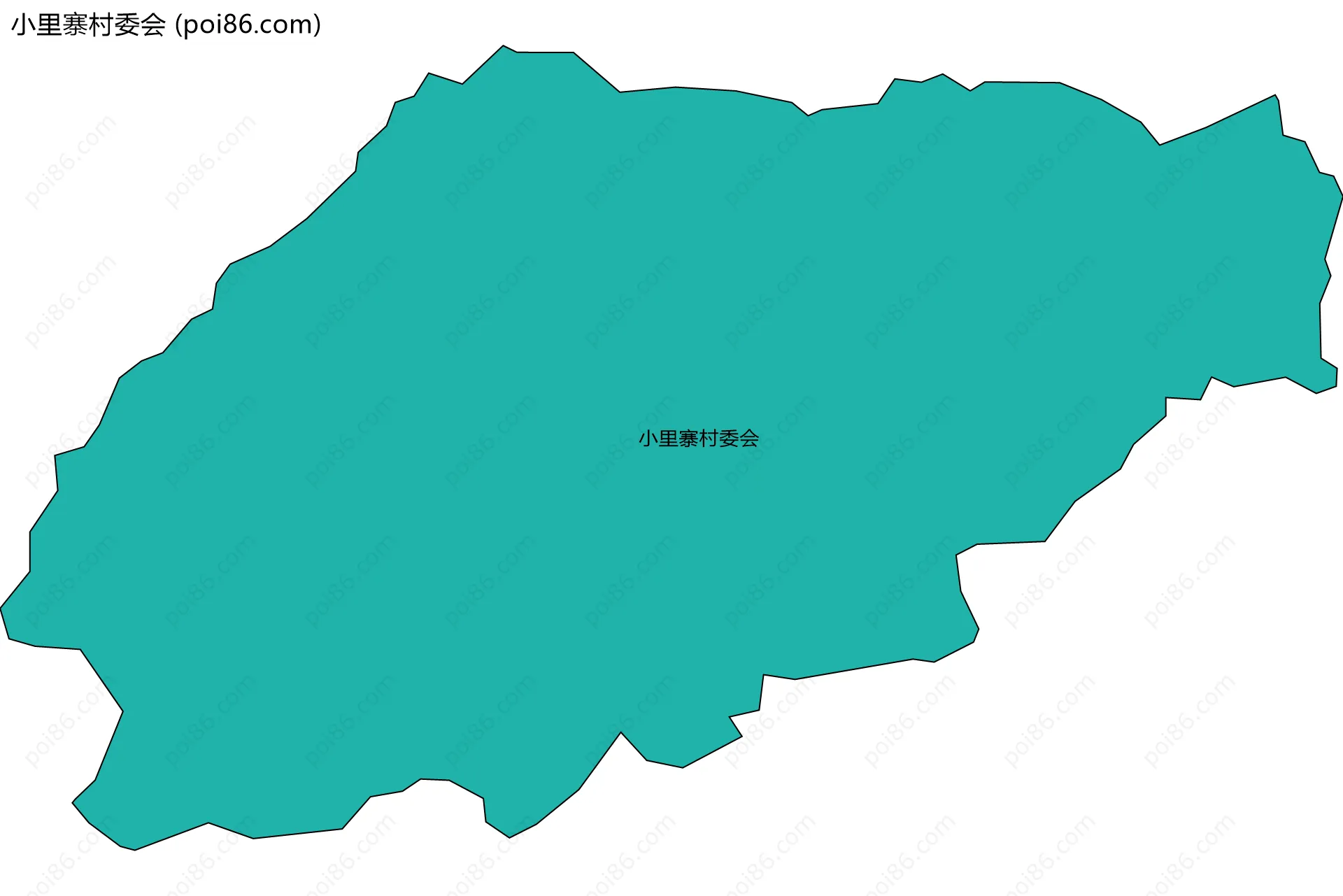 小里寨村委会边界地图