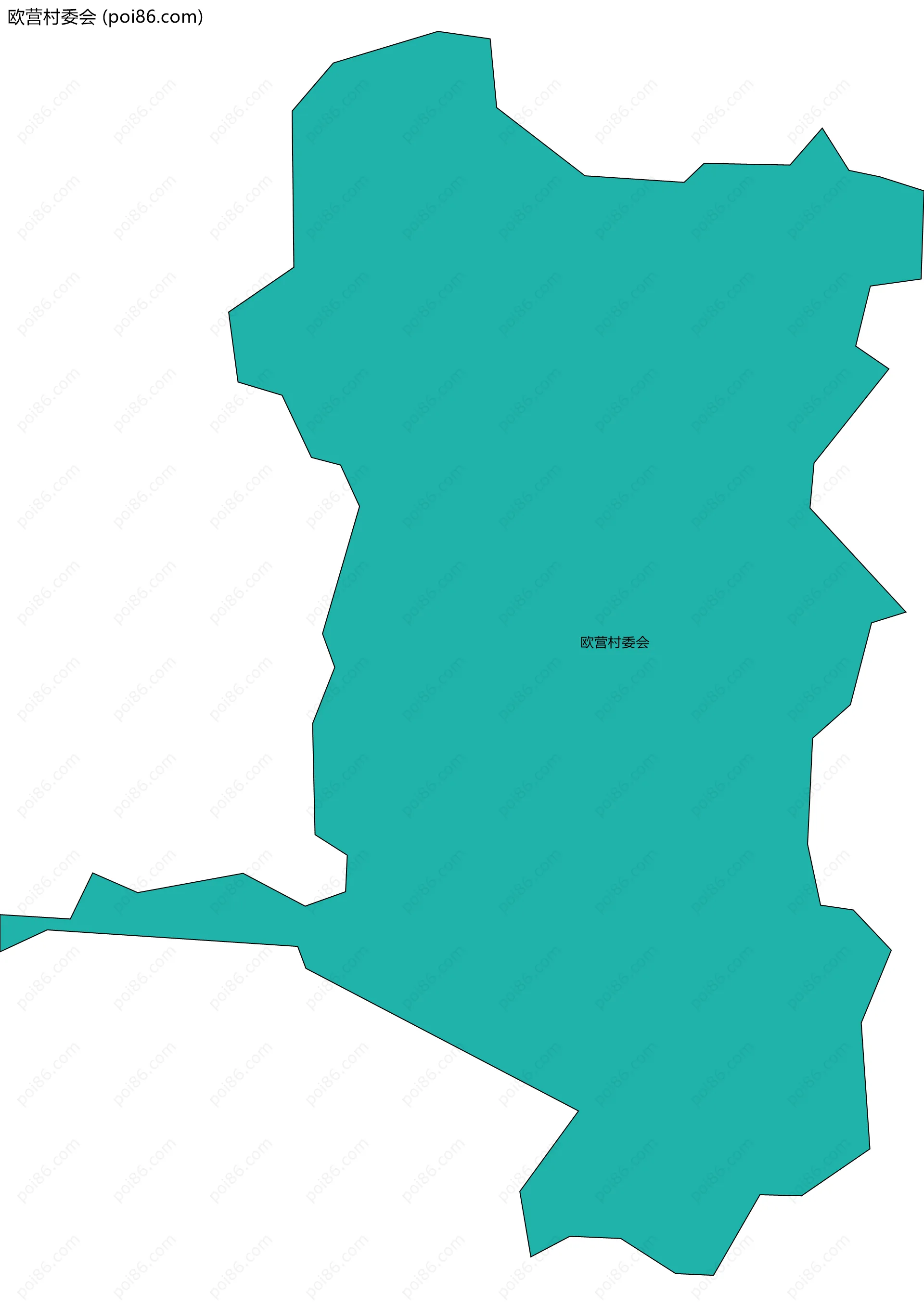 欧营村委会边界地图