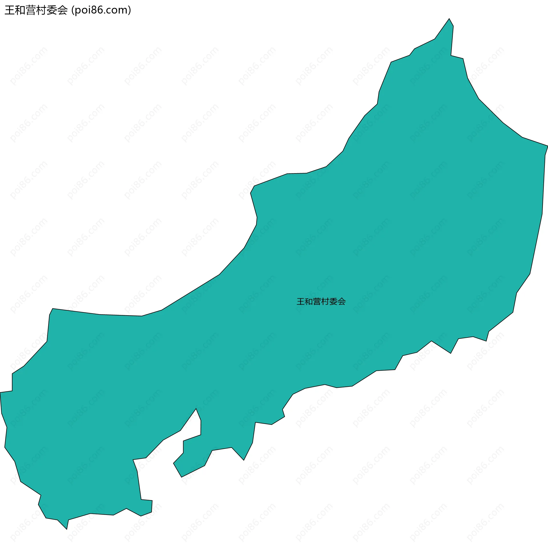 王和营村委会边界地图