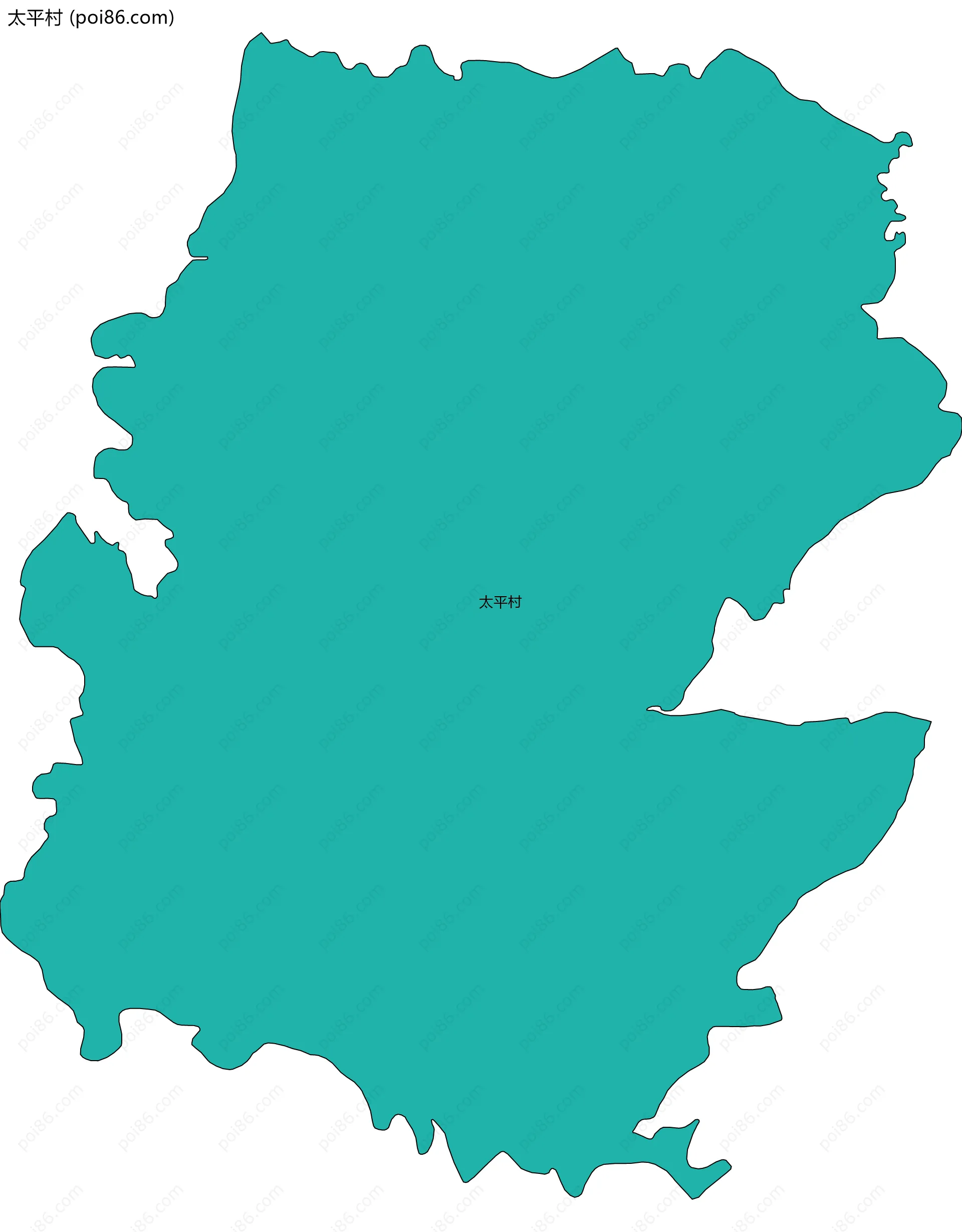 太平村边界地图