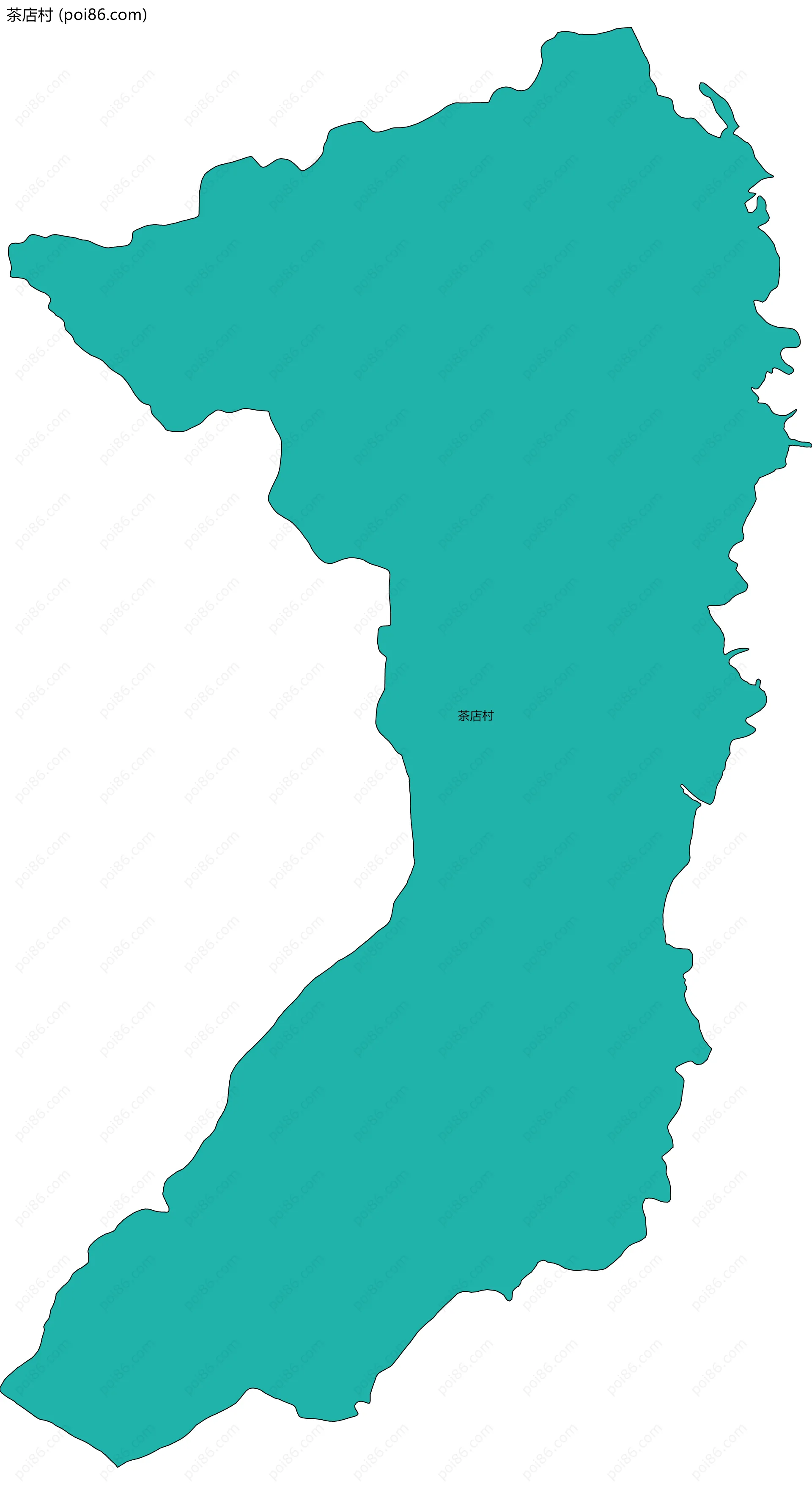 茶店村边界地图