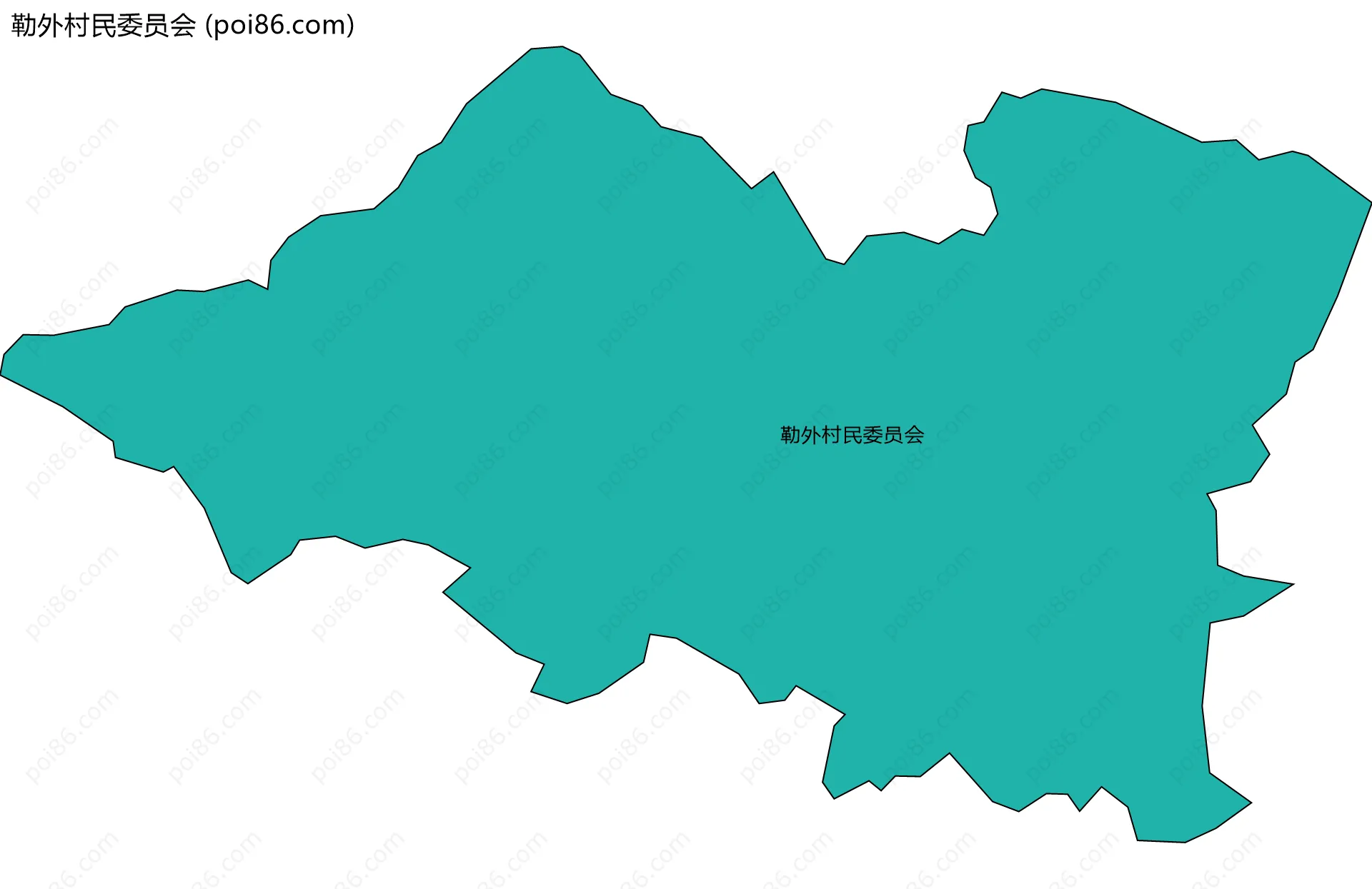 勒外村民委员会边界地图