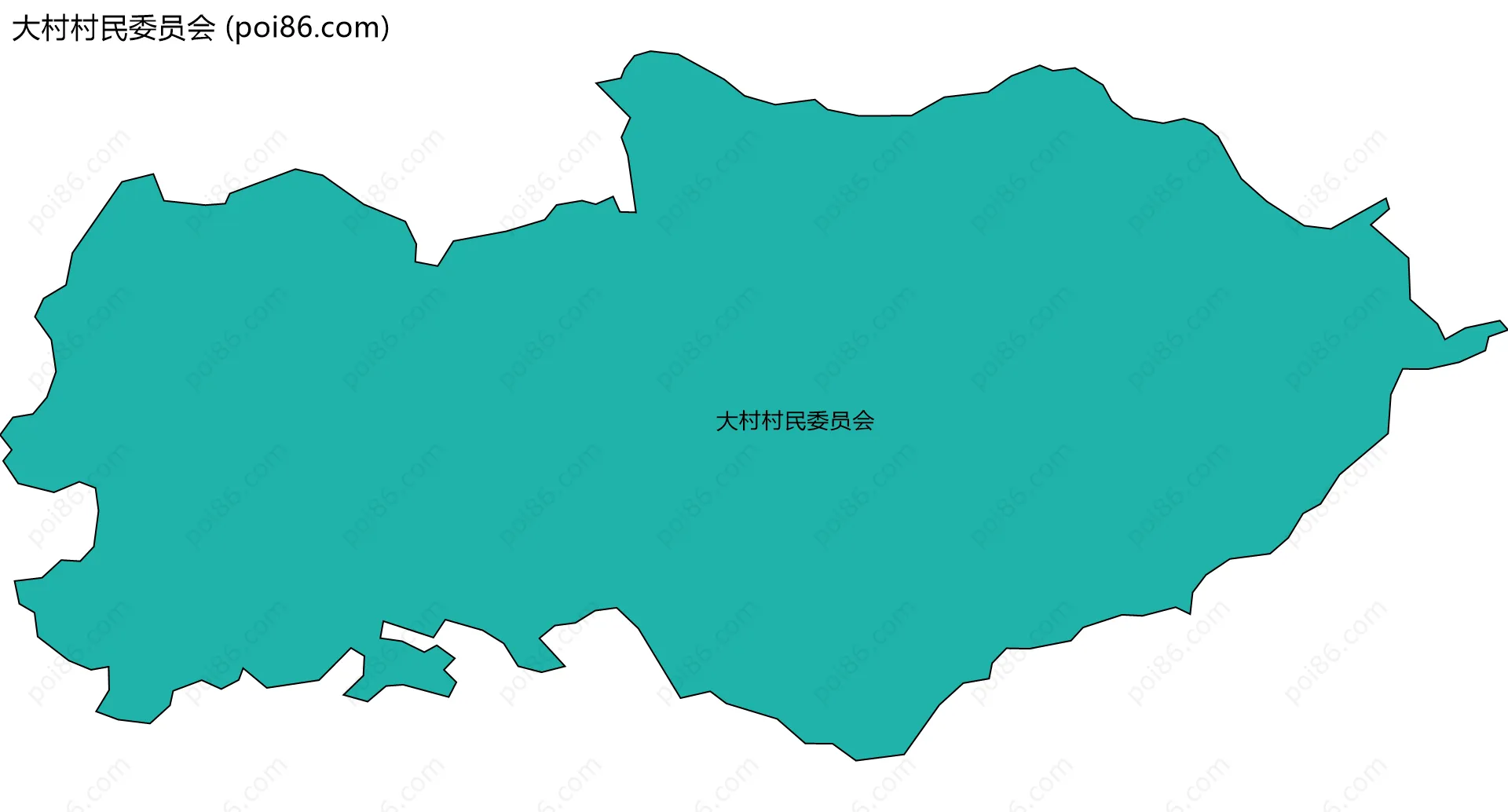 大村村民委员会边界地图