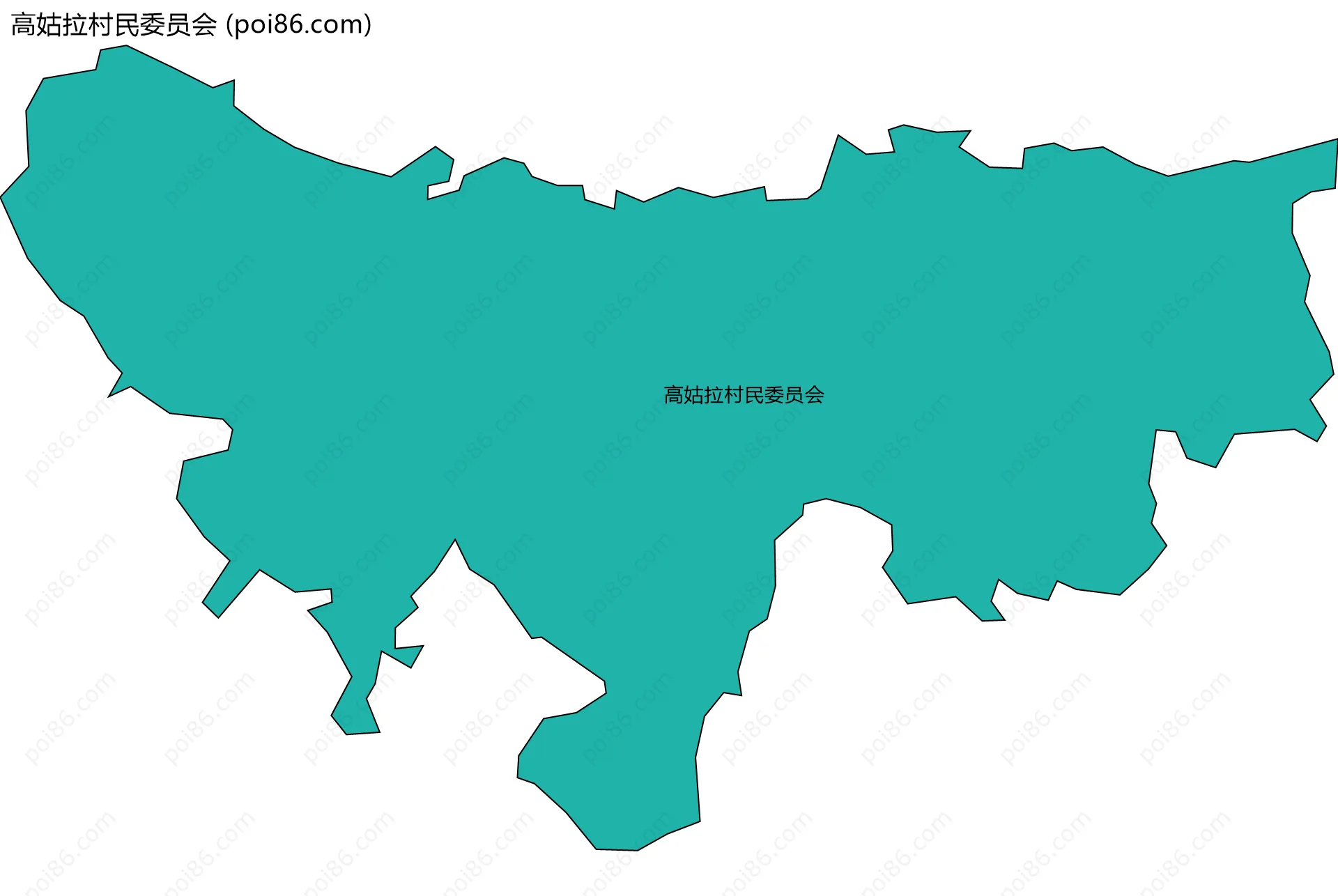 高姑拉村民委员会边界地图